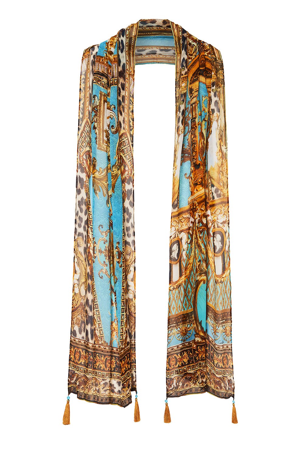 LONG SCARF DRIPPING IN DECADENCE