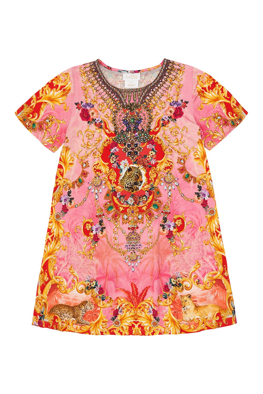 KIDS TSHIRT DRESS WITH FLARE HEM 4-10 DIARIES OF A DIVA