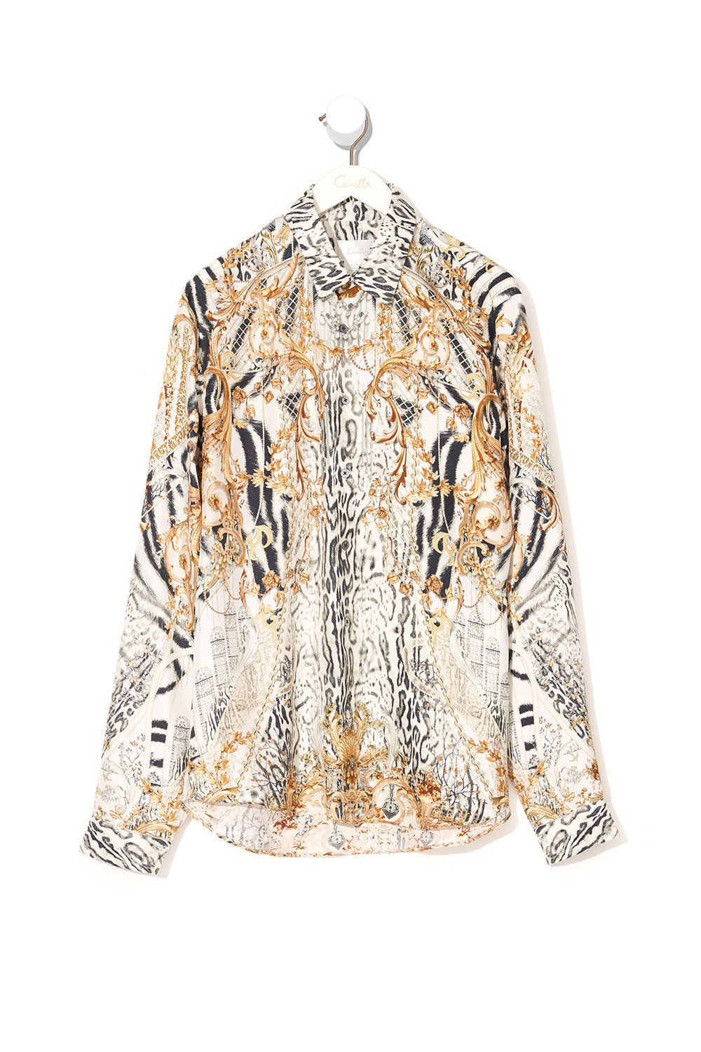 COLLARED LONG SLEEVE SHIRT GATES OF GLORY