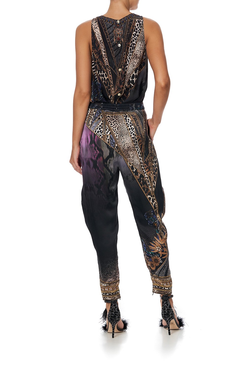 LOOSE PANT WITH DRAPED SIDE LADY STARDUST
