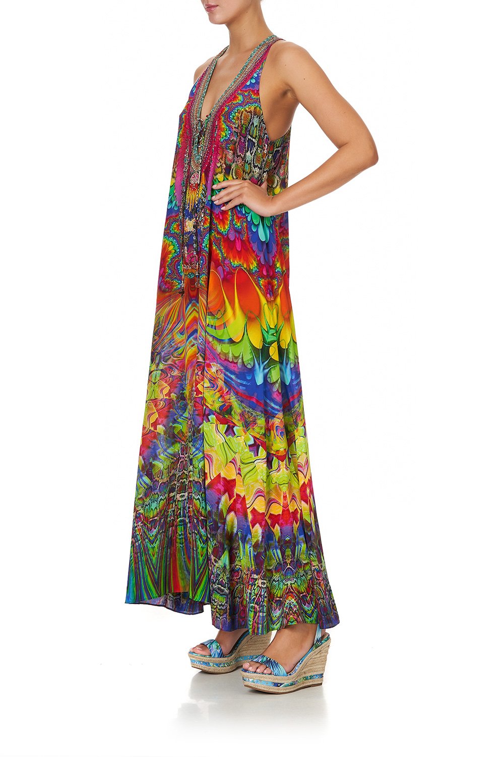 LACE UP RACER BACK DRESS COMING DOWN FROM COSMOS