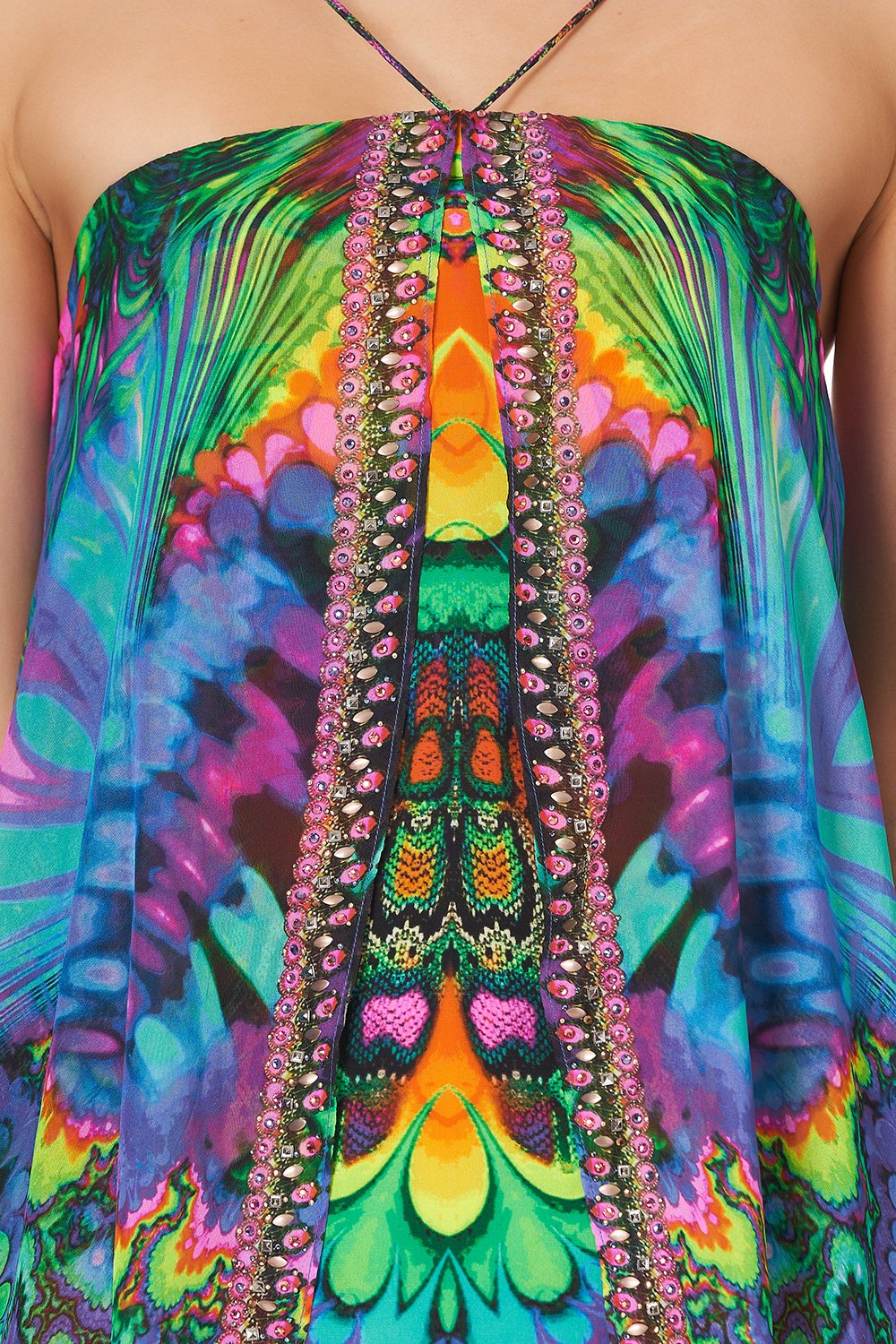 STRAPLESS OVERLAYER DRESS HYPED UP HIPPIE