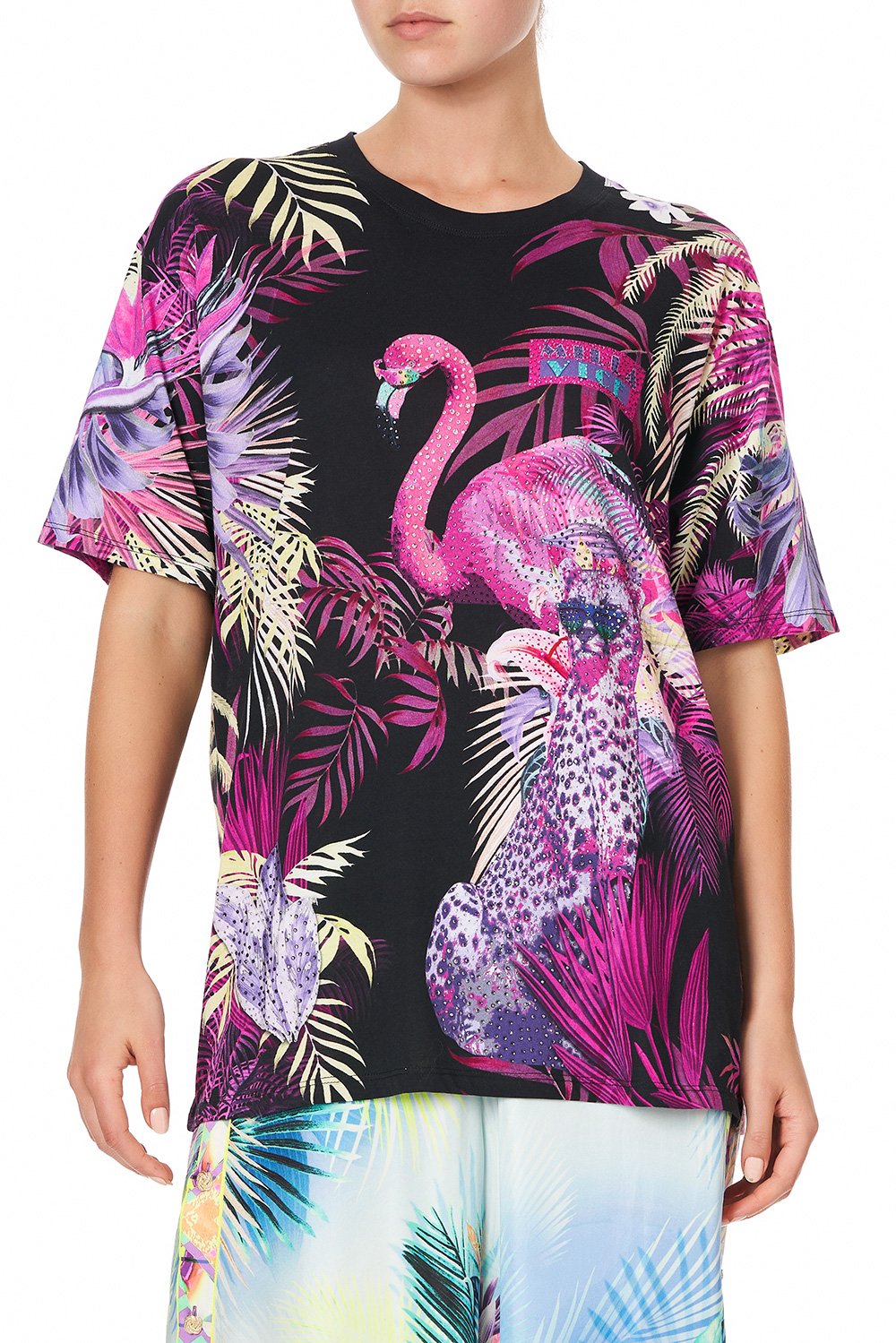 OVERSIZE BAND TEE SOUTH BEACH SUNRISE