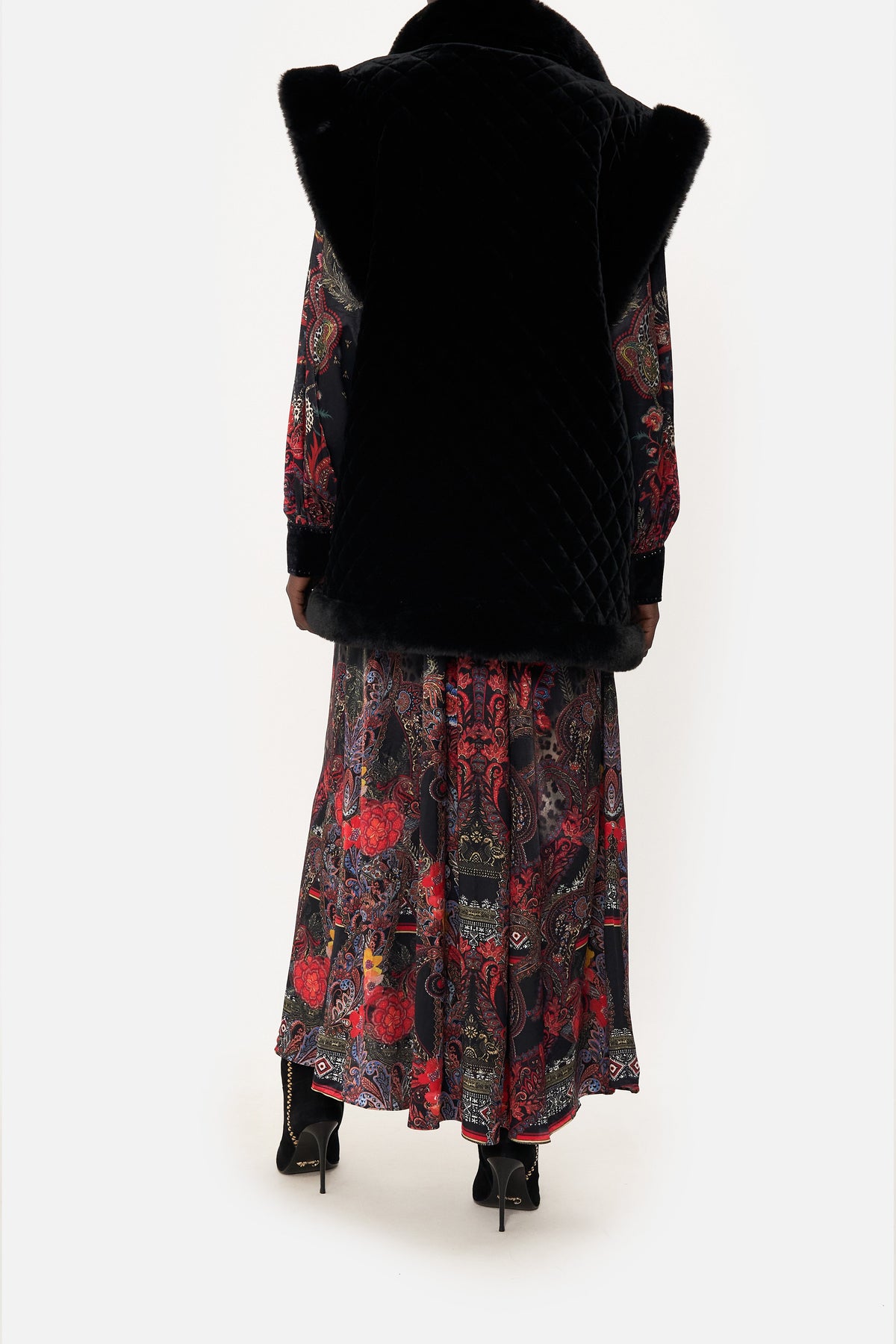 OVERSIZED FAUX FUR GILET WOODSTOCK ROCK