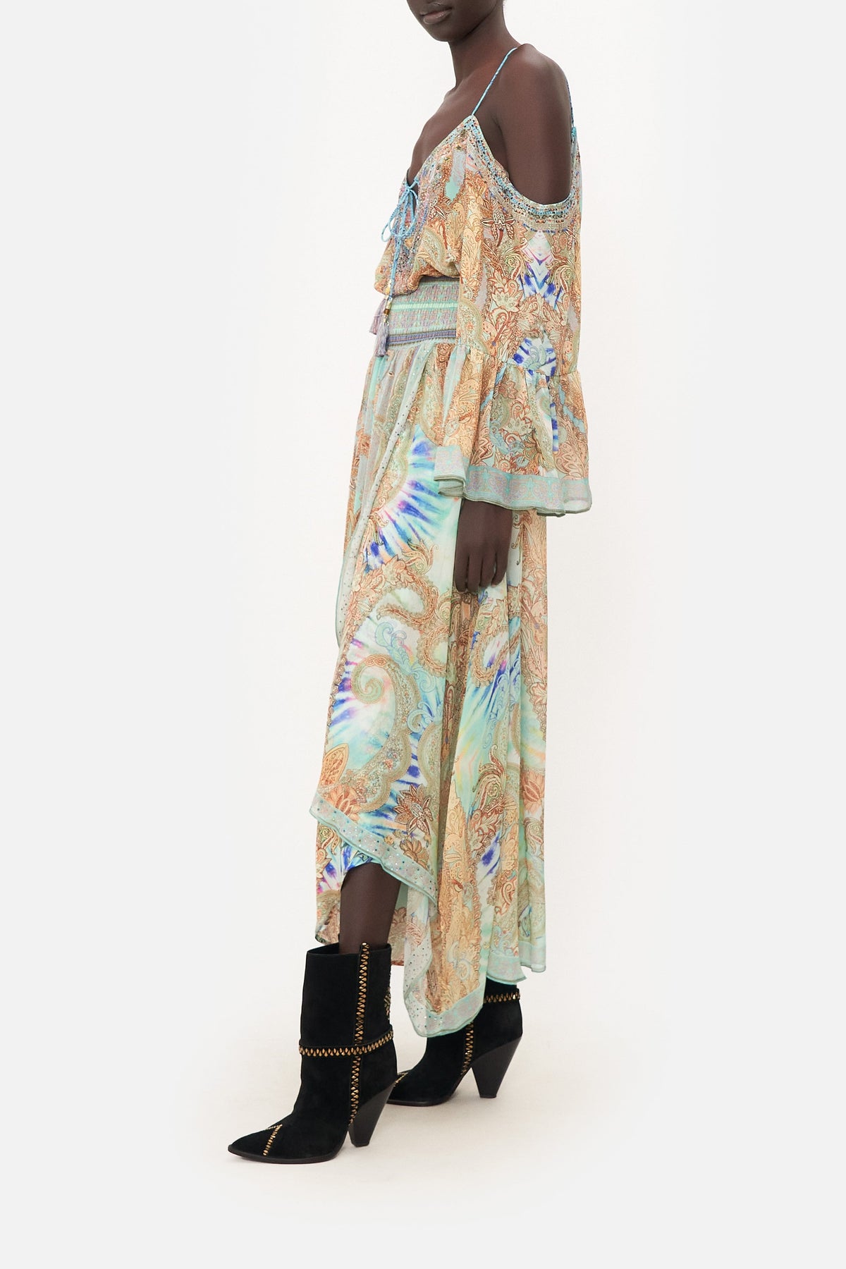 CROSS OVERLAY PANT MAKE LOVE NOT WAR