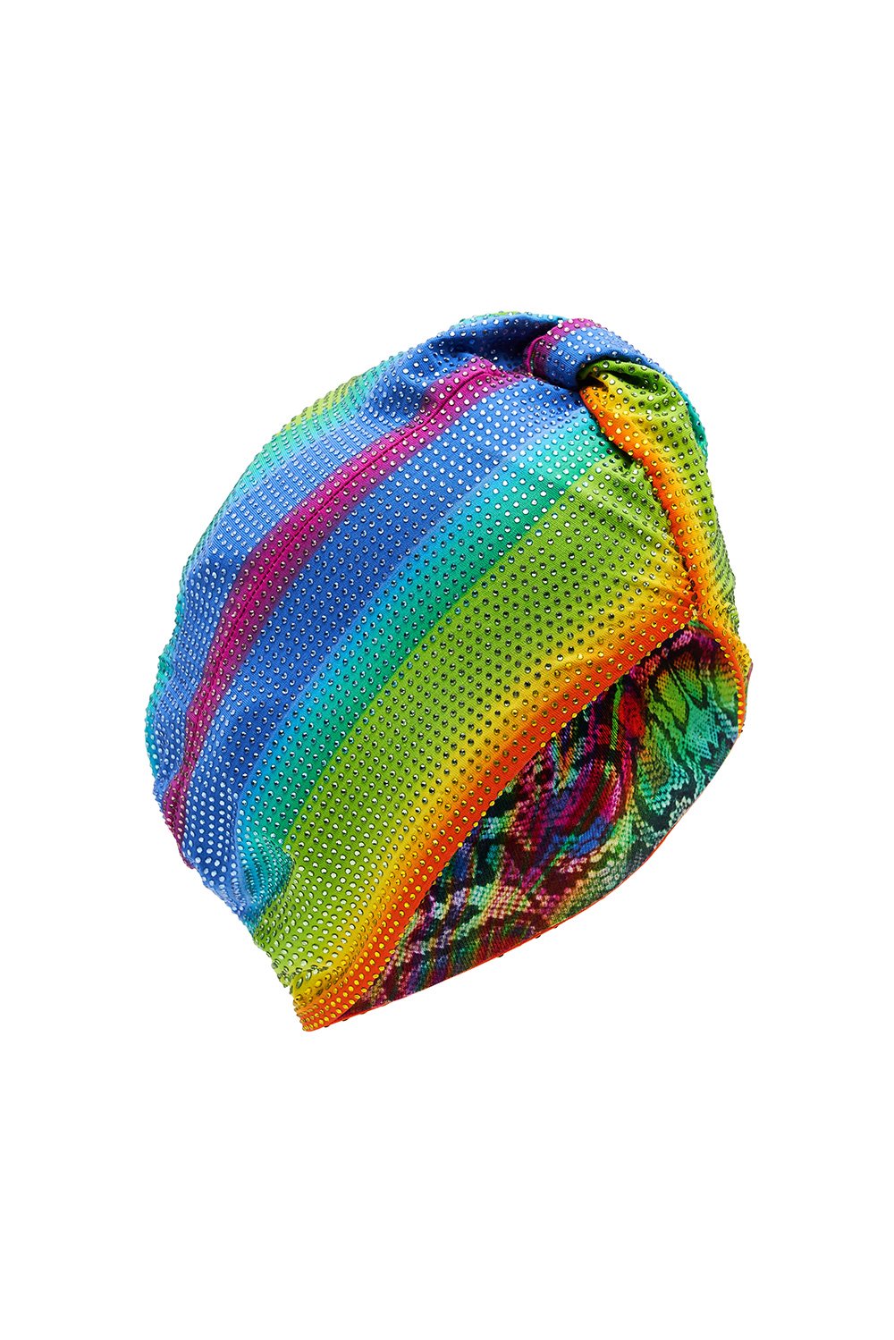 KNOT FRONT TURBAN COMING DOWN FROM COSMOS