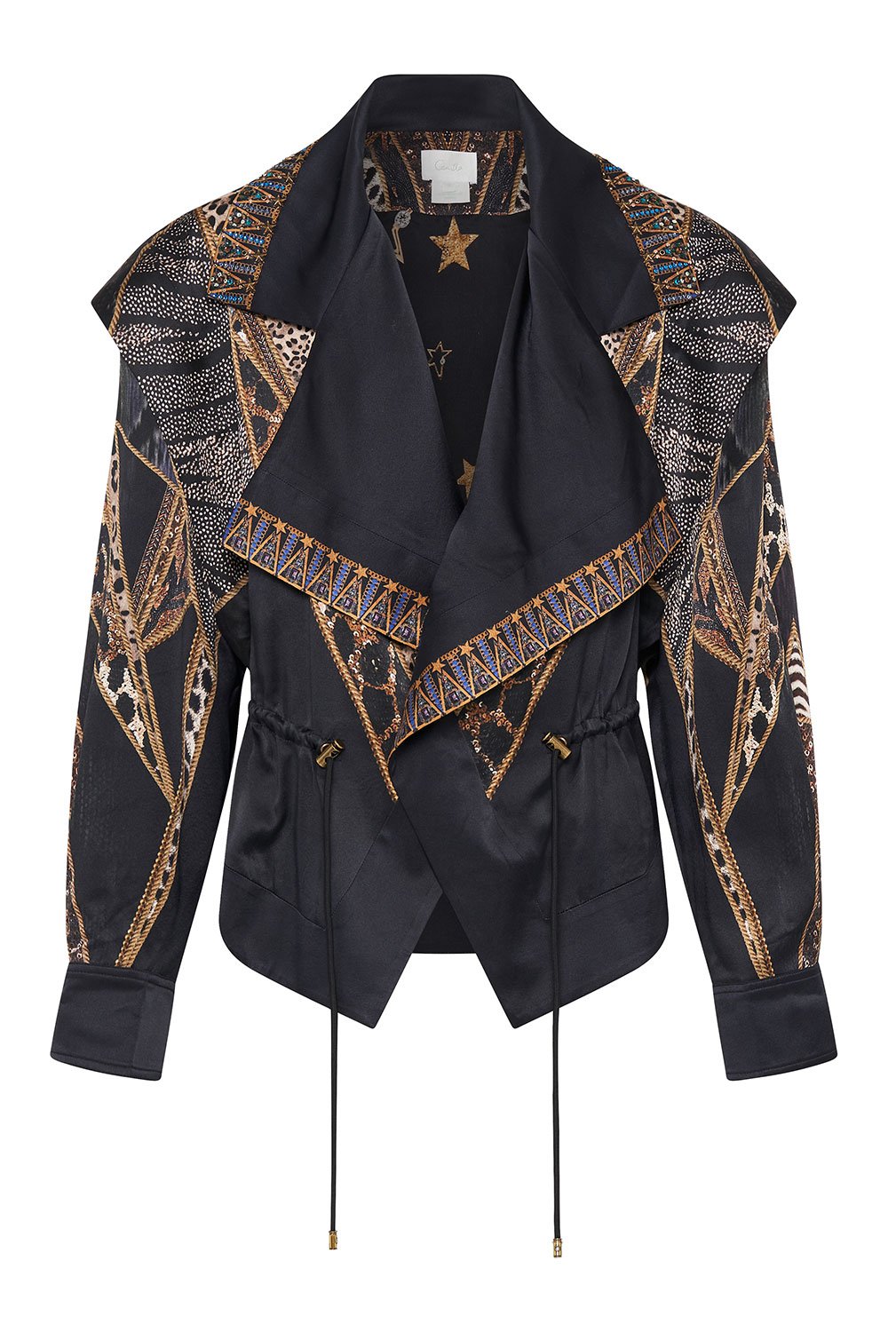 VEST DETAIL JACKET WITH REMOVABLE SLEEVE LADY STARDUST