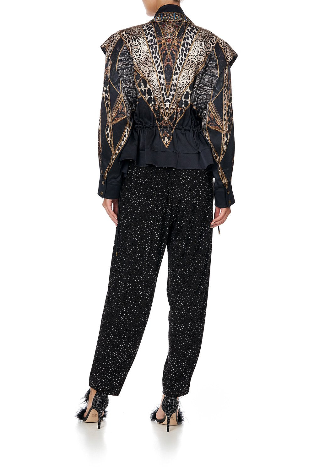 VEST DETAIL JACKET WITH REMOVABLE SLEEVE LADY STARDUST