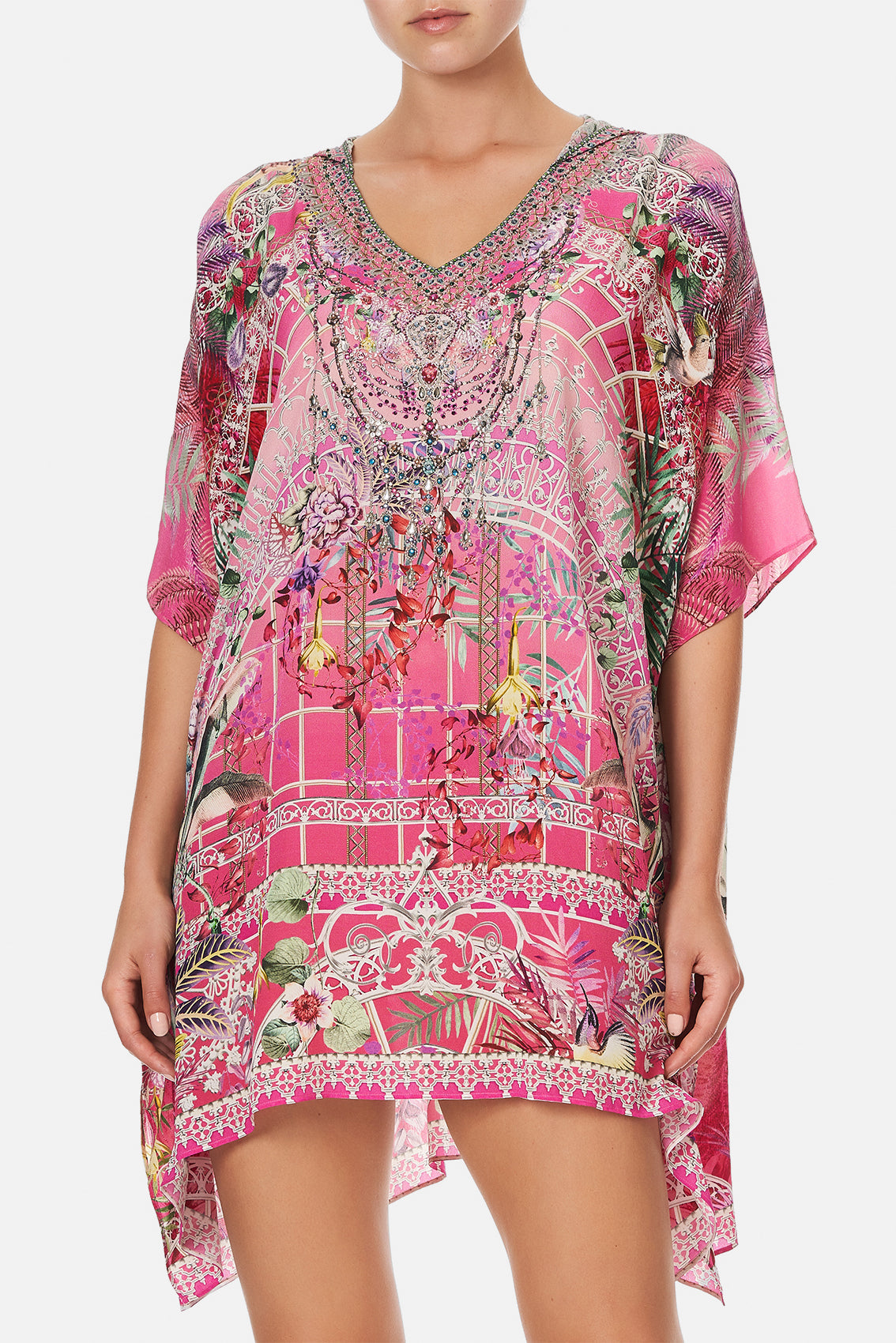 SHORT HOODED KAFTAN GLASSHOUSE ROMANCE