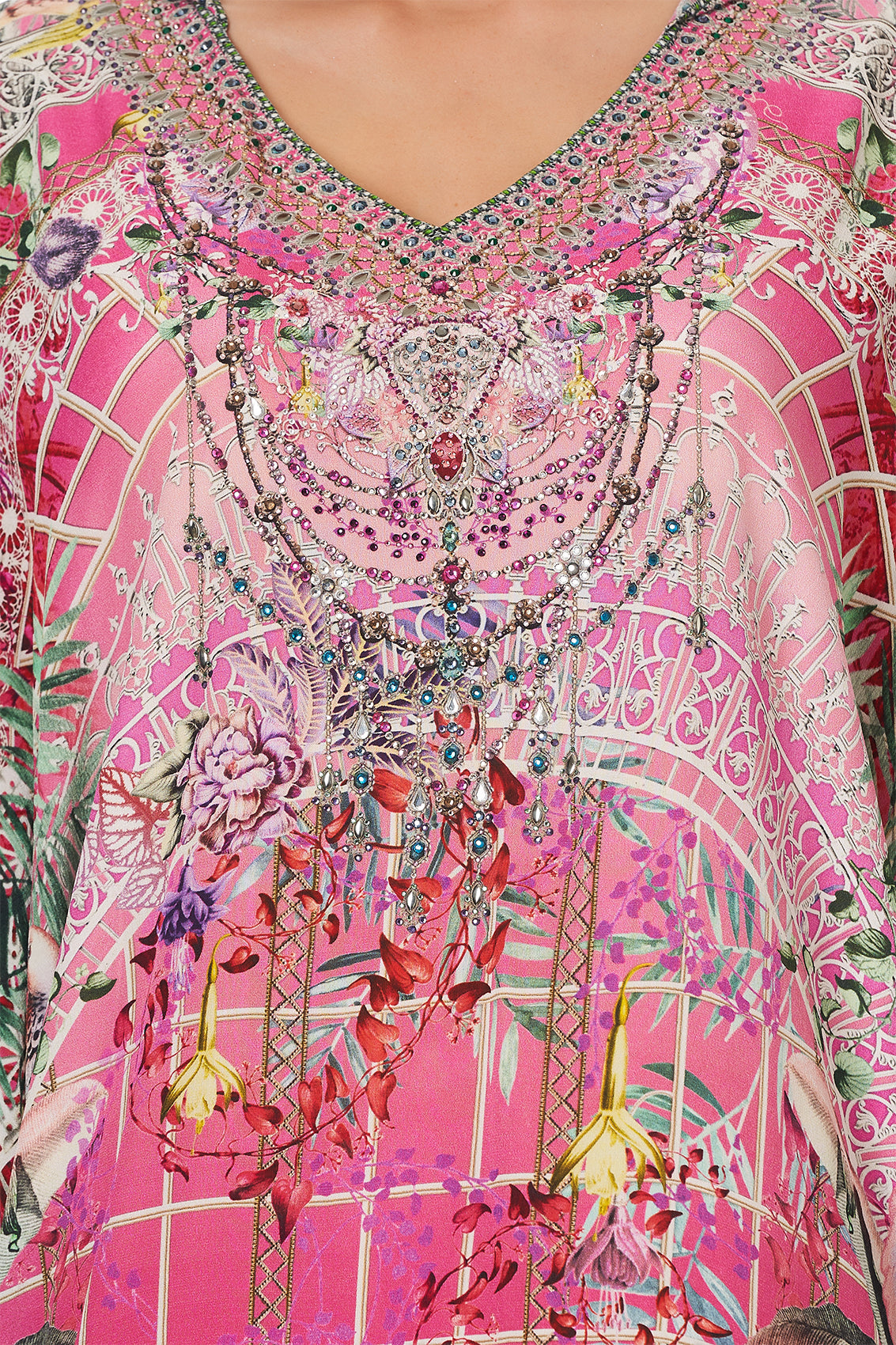 SHORT HOODED KAFTAN GLASSHOUSE ROMANCE