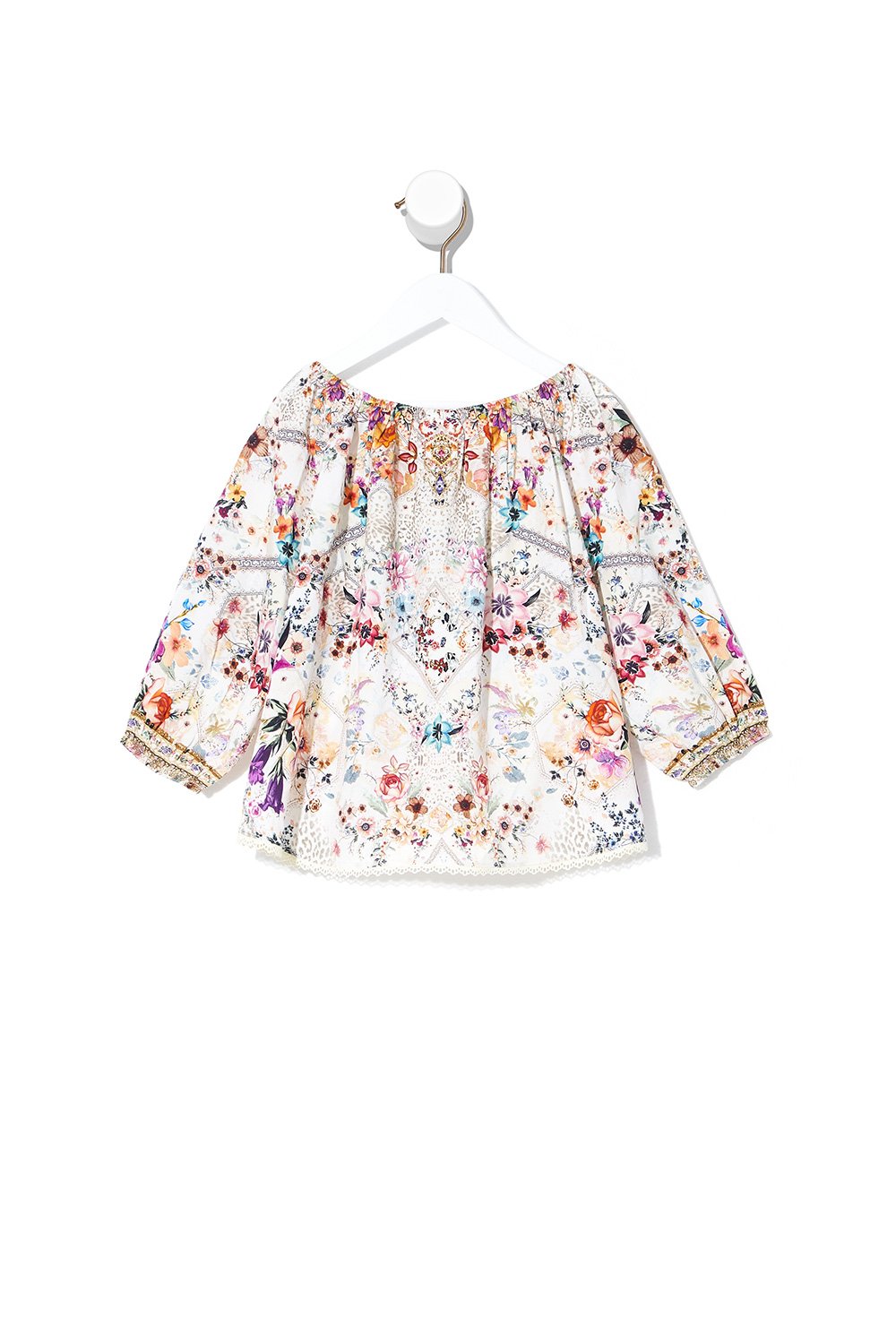 KIDS ELASTICATED NECK BLOUSE 12-14 SEW IN LOVE