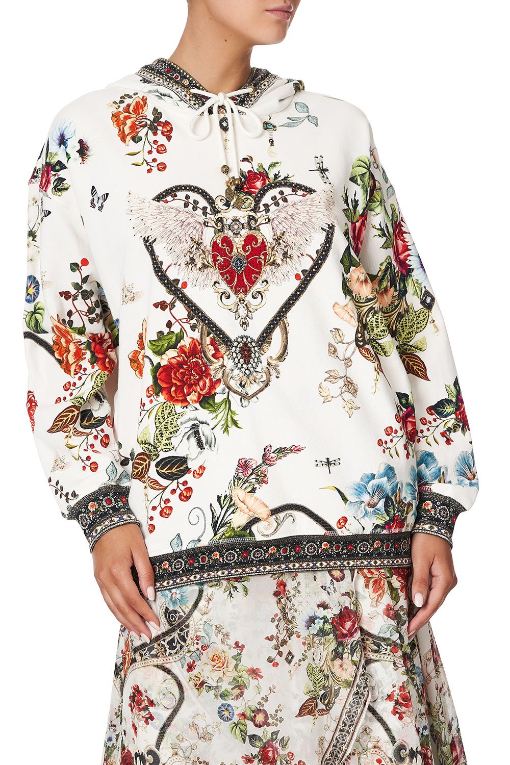 HOODIE WITH POCKETS SHAKESPEARES GARDEN