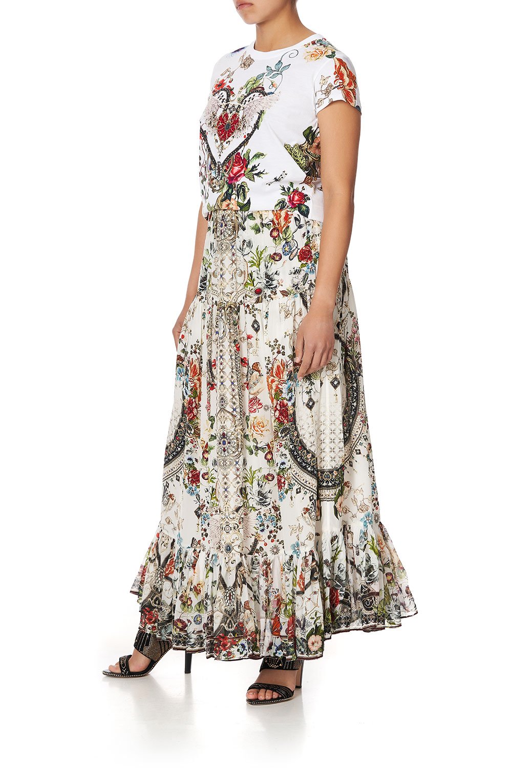 SLIM FIT ROUND NECK T-SHIRT SHAKESPEARES GARDEN