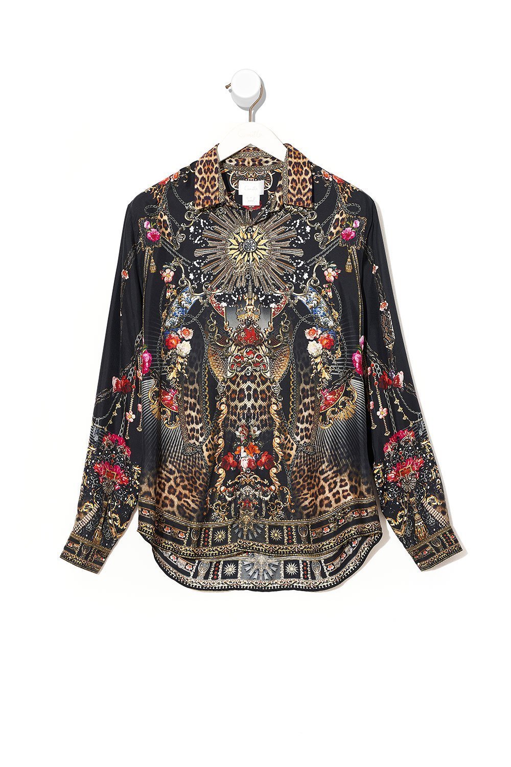 COLLARED LONG SLEEVE SHIRT GOTHIC GODDESS