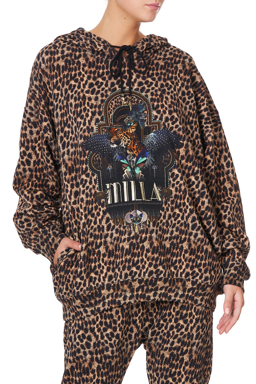 BOYFRIEND HOODIE WITH SIDE POCKET FITZGERALDS FLAPPER