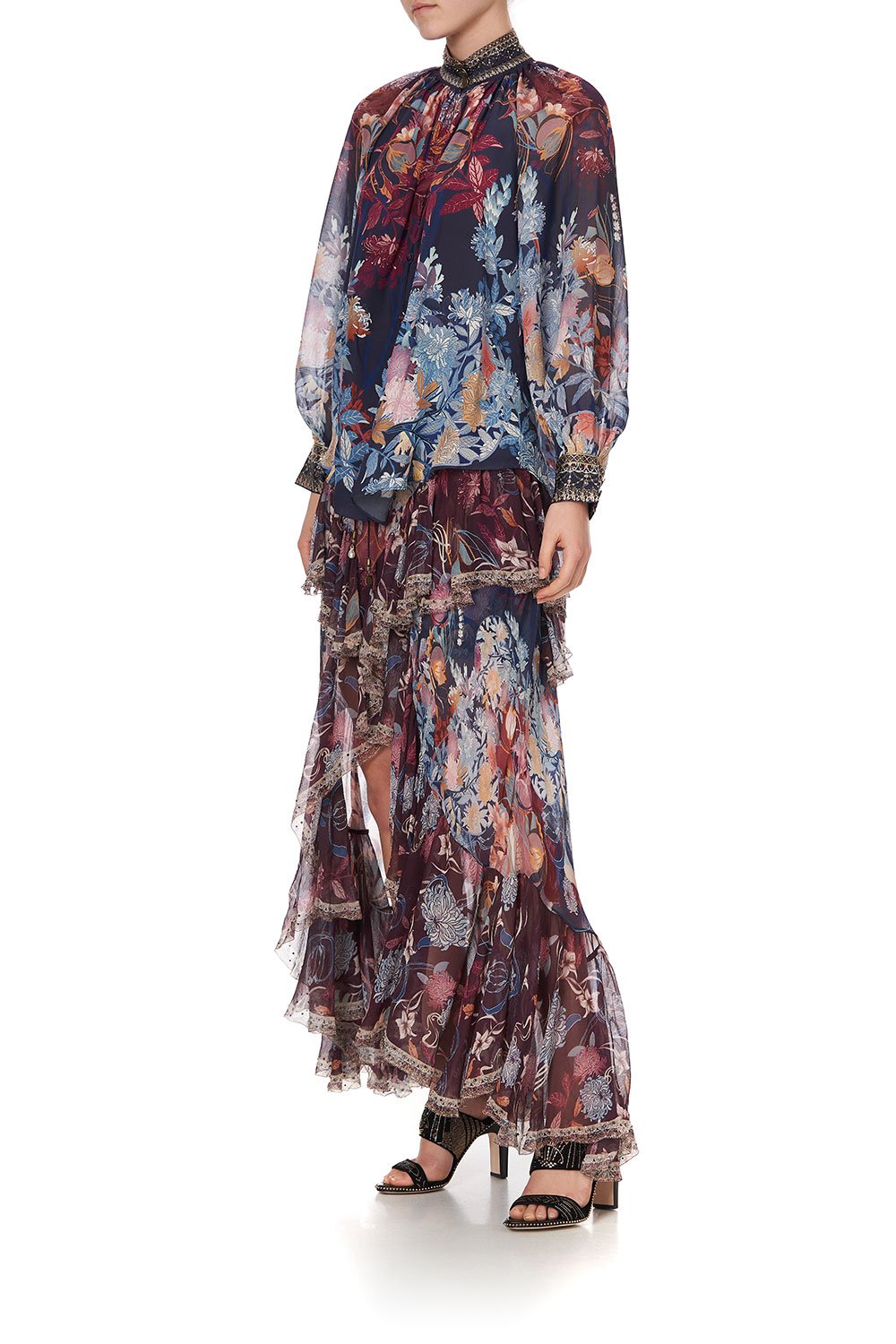 RAGLAN BUTTON UP SHIRT NOUVEAU NIGHTS