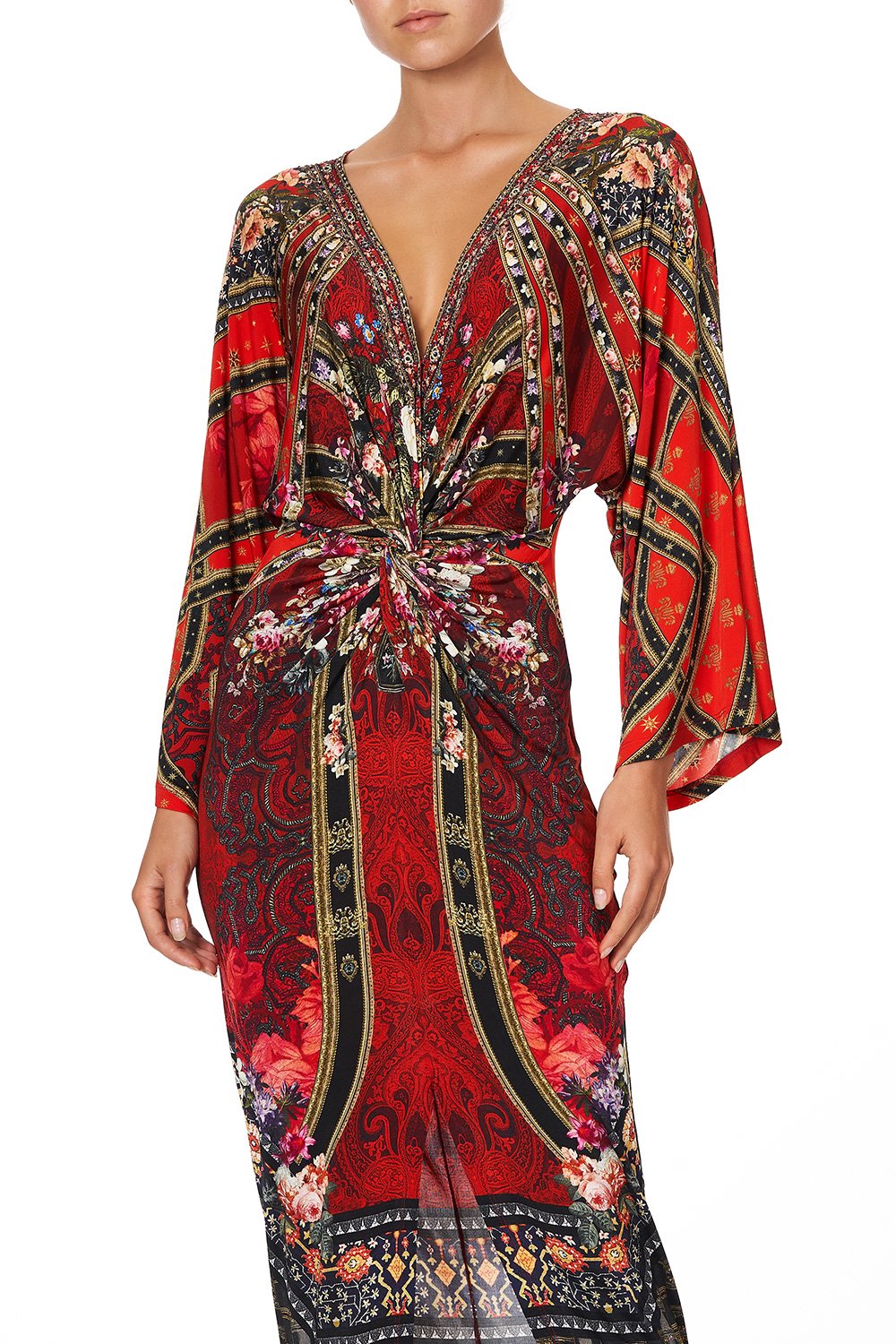 LONG SPLIT FRONT TWIST DRESS STORIES OF A STATION