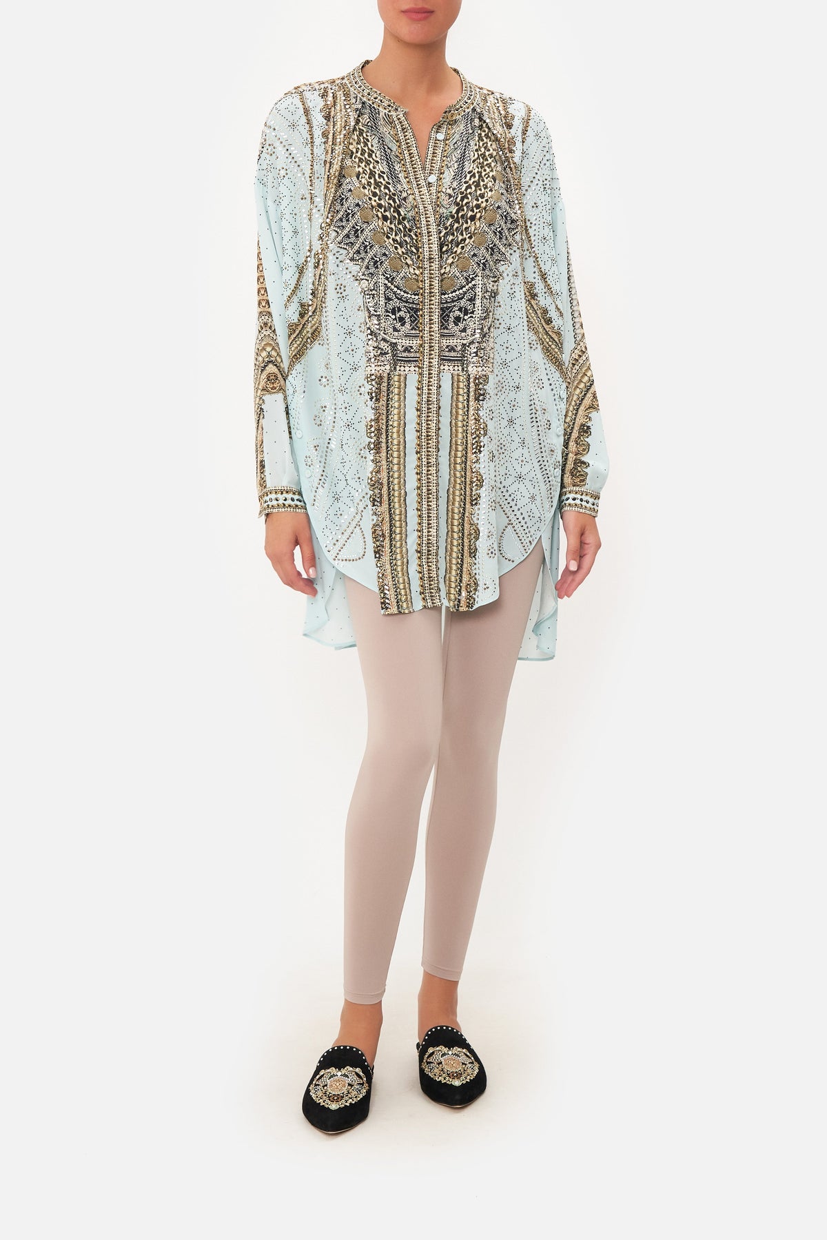 SHIRT WITH SIDE BUTTONS LUXE ESPIRITU