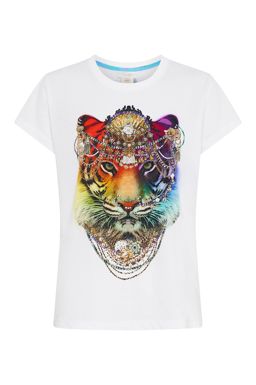 CURVED HEM FITTED TEE COMING DOWN FROM COSMOS