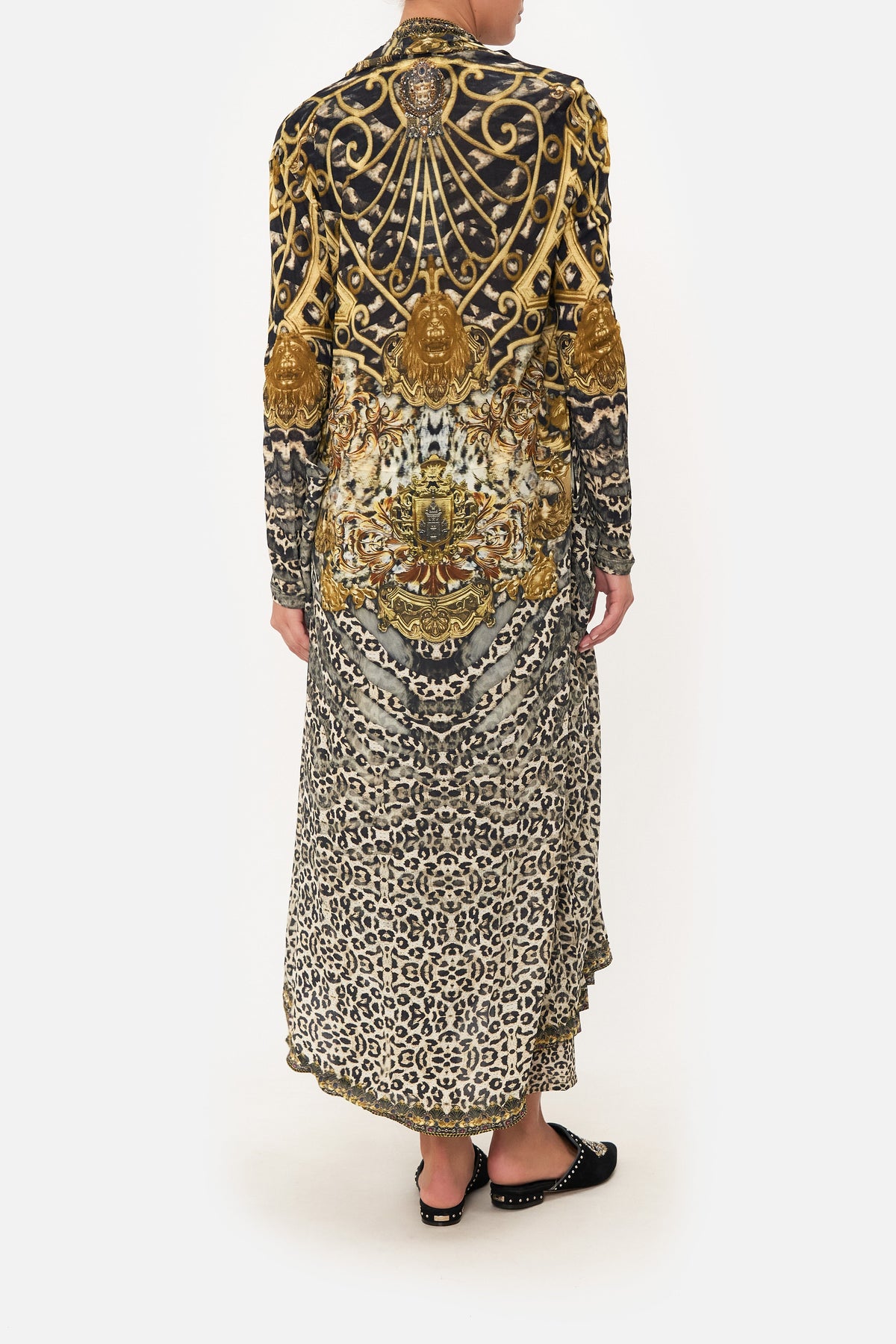 LONG CASUAL JACKET WITH POCKETS ARMADA