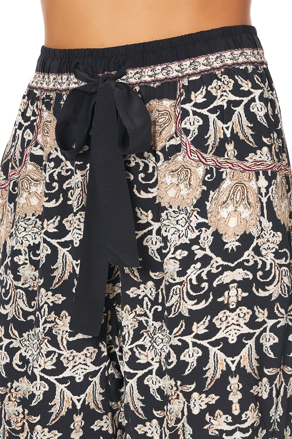 DROP CROTCH SLIM LEG PANT DUST HER OFF