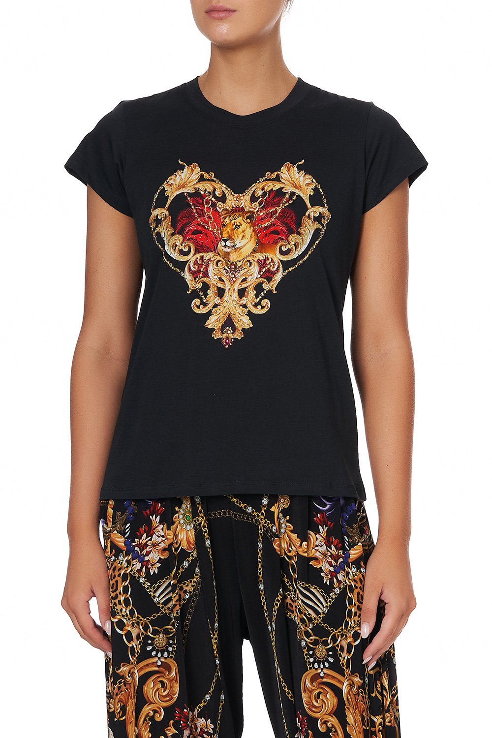 SLIM FIT ROUND NECK T-SHIRT A NIGHT IN THE 90S