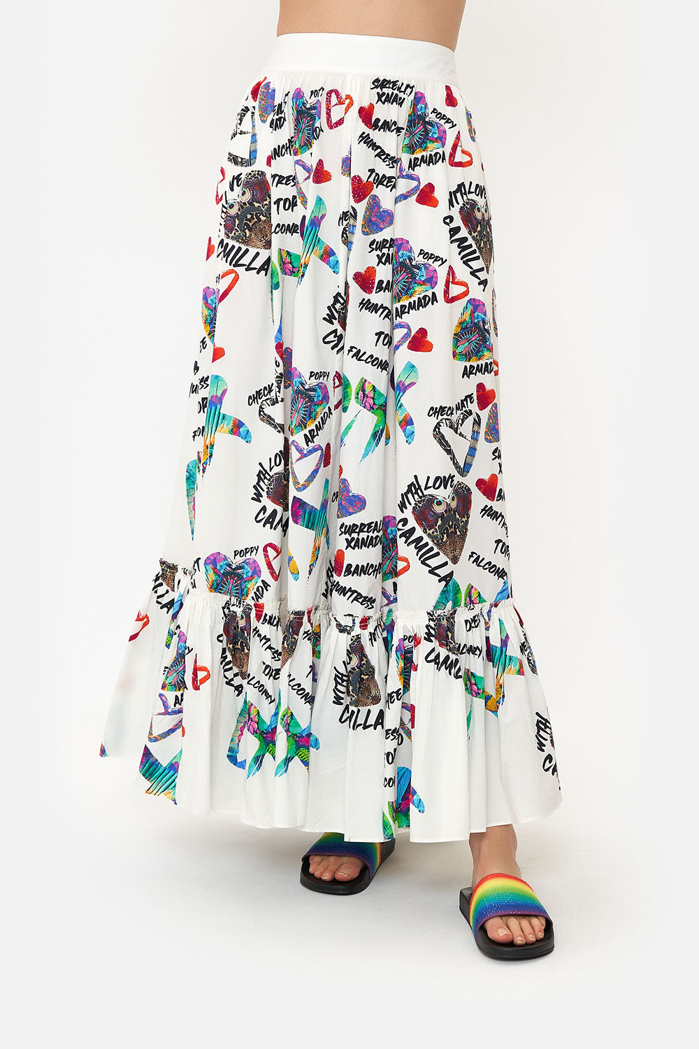 RUFFLE HEM SKIRT SHES A WRITE OFF