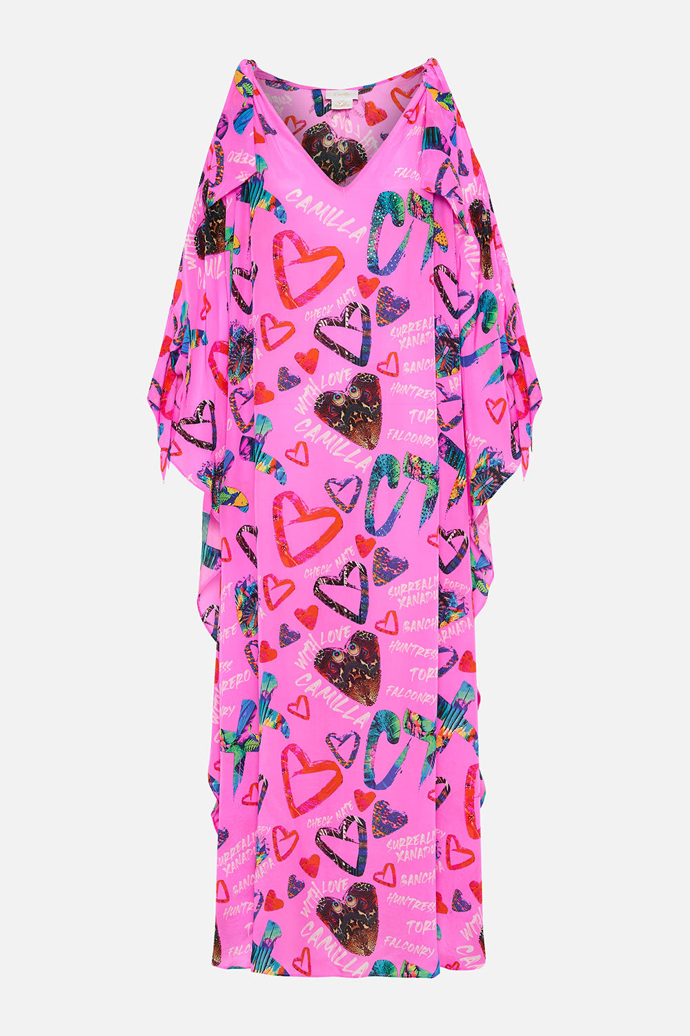 SCARF TIE KAFTAN WRITINGS ON THE WALL