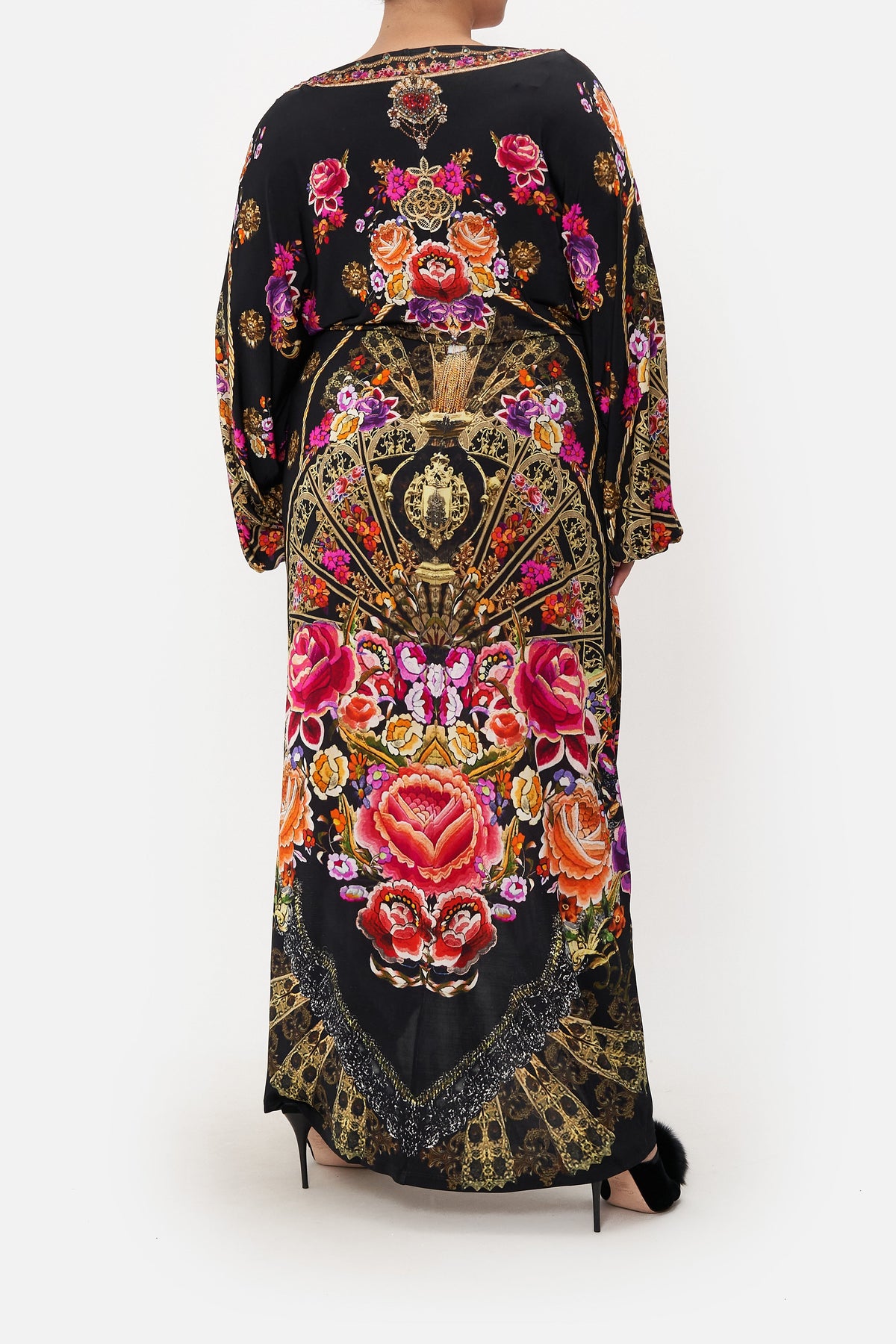 LONG SPLIT FRONT TWIST DRESS DANCE WITH DUENDE