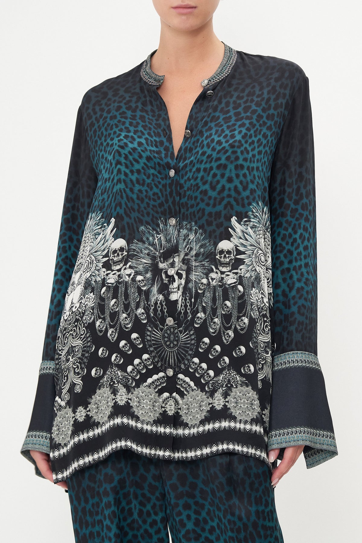 BUTTON DOWN SHIRT ANIMAL ANARCHY