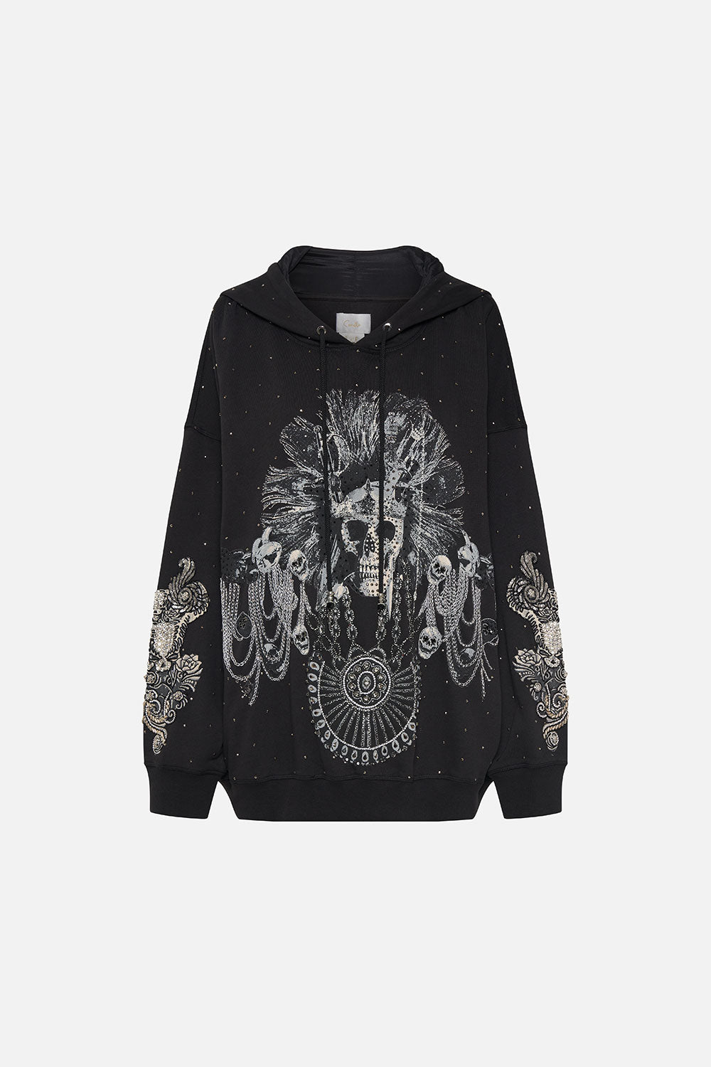 BOYFRIEND HOODIE WITH SIDE POCKET ANIMAL ANARCHY