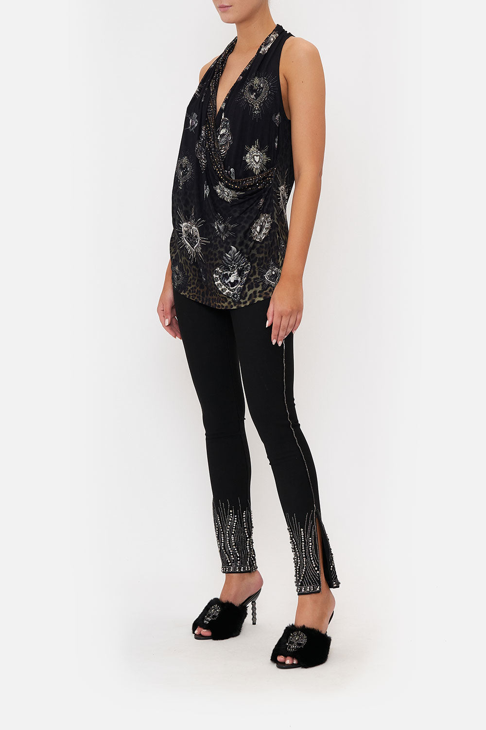 CROSS DRAPE TOP ORDER OF DISORDER