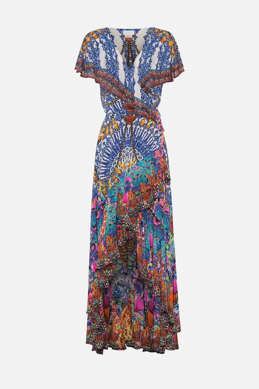 FRILL SLEEVE LONG DRESS LUCKY CHARMS