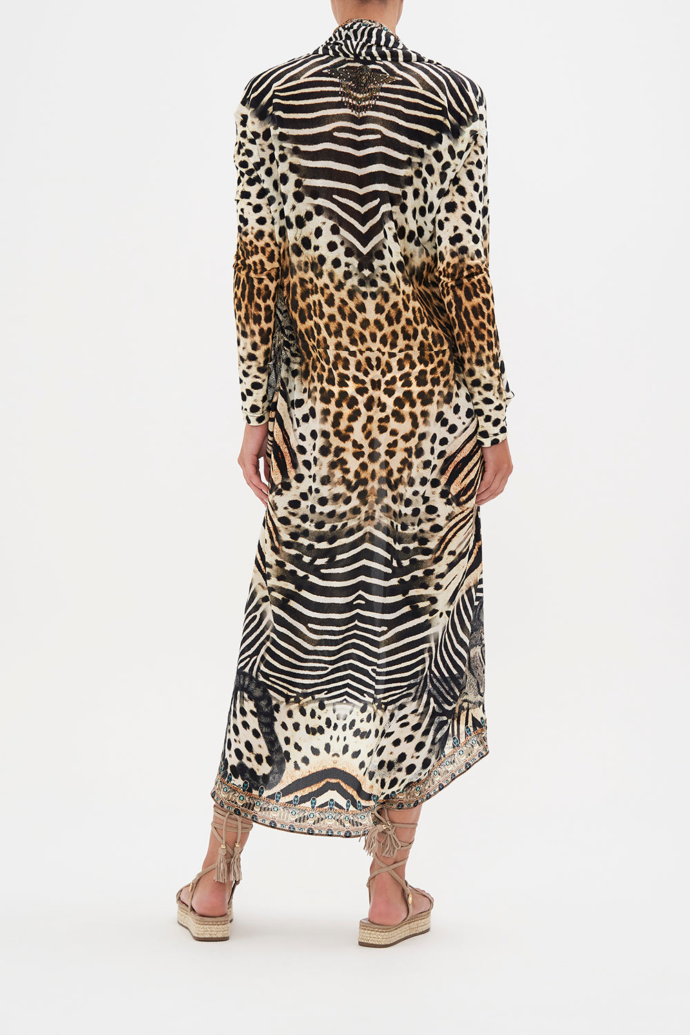 LONG CASUAL JACKET WITH POCKETS FOR THE LOVE OF LEO