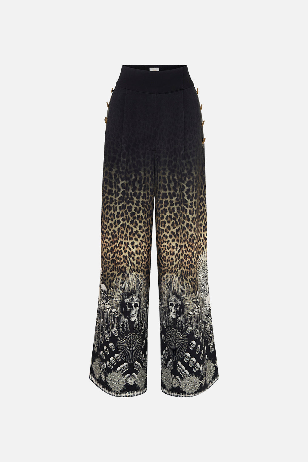 WIDE LEG PANT WITH BUTTONS ORDER OF DISORDER