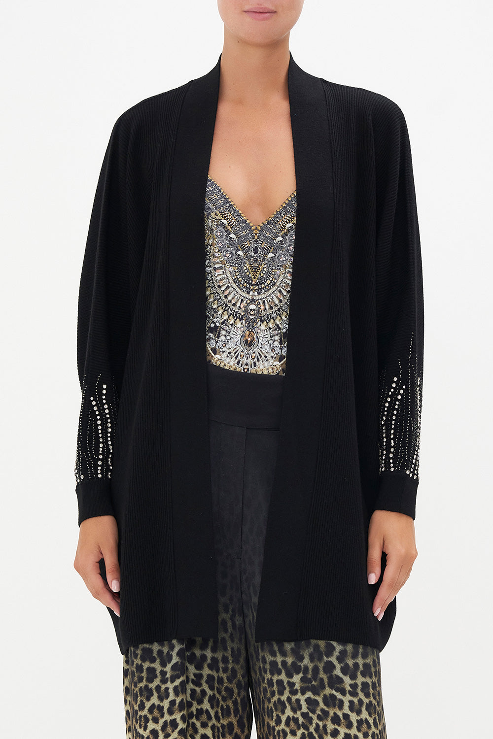 MIDI KNIT CARDIGAN ORDER OF DISORDER