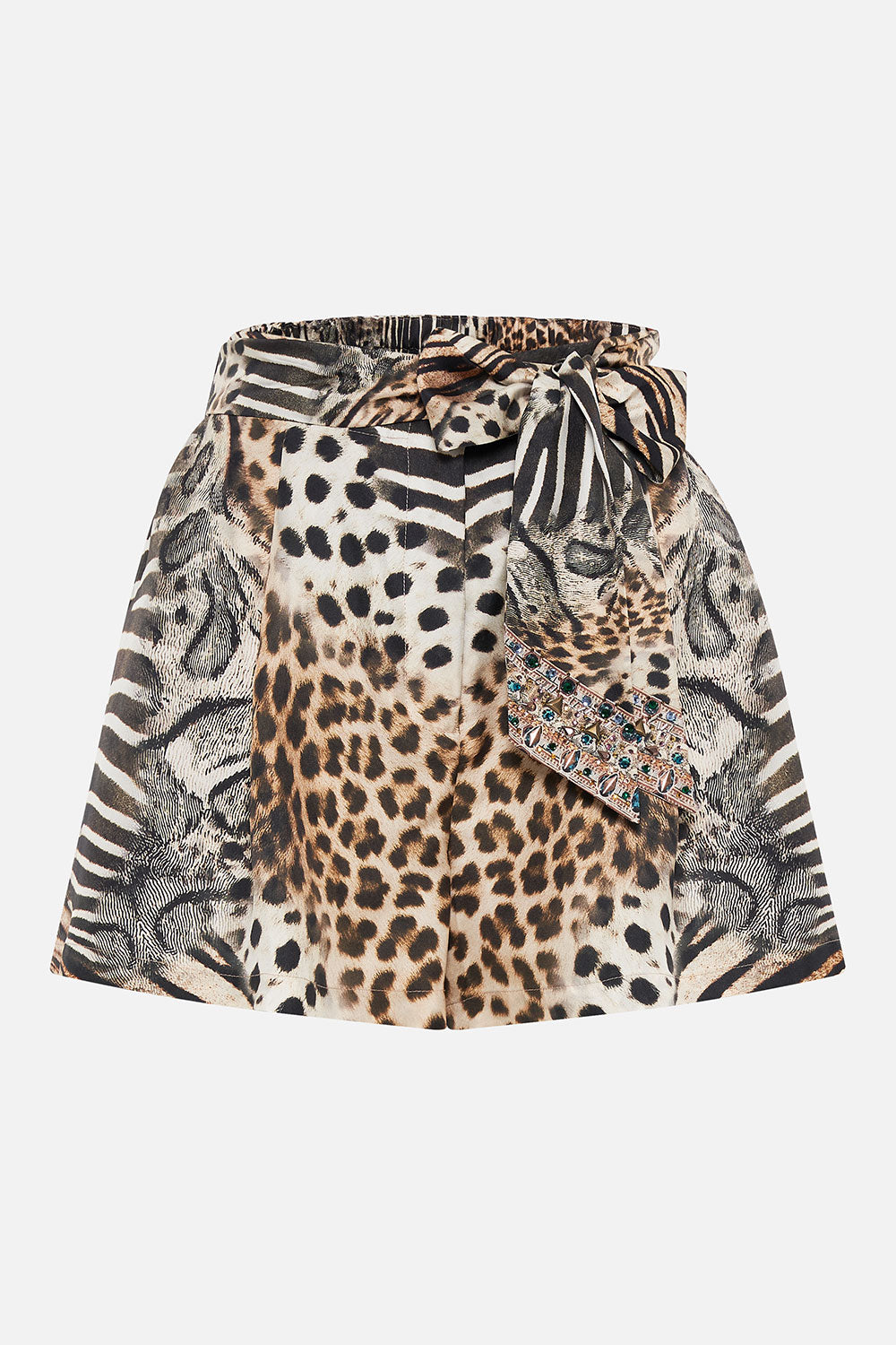 BELTED TUCK FRONT SHORT FOR THE LOVE OF LEO