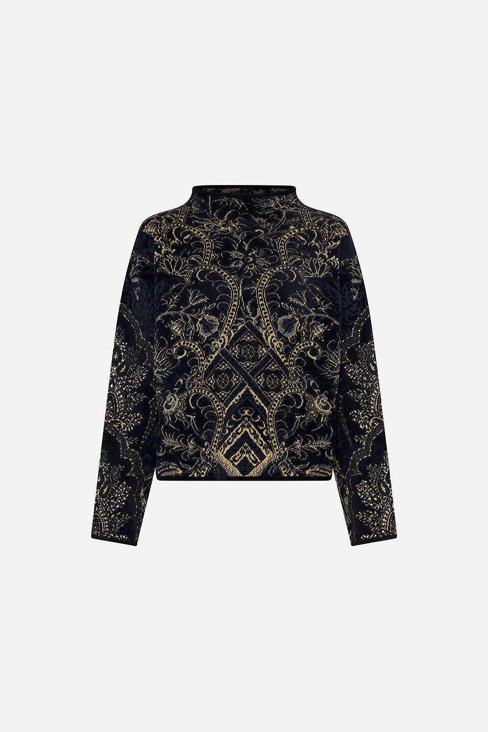 CROPPED FUNNEL NECK KNIT FOREVER FAMILY