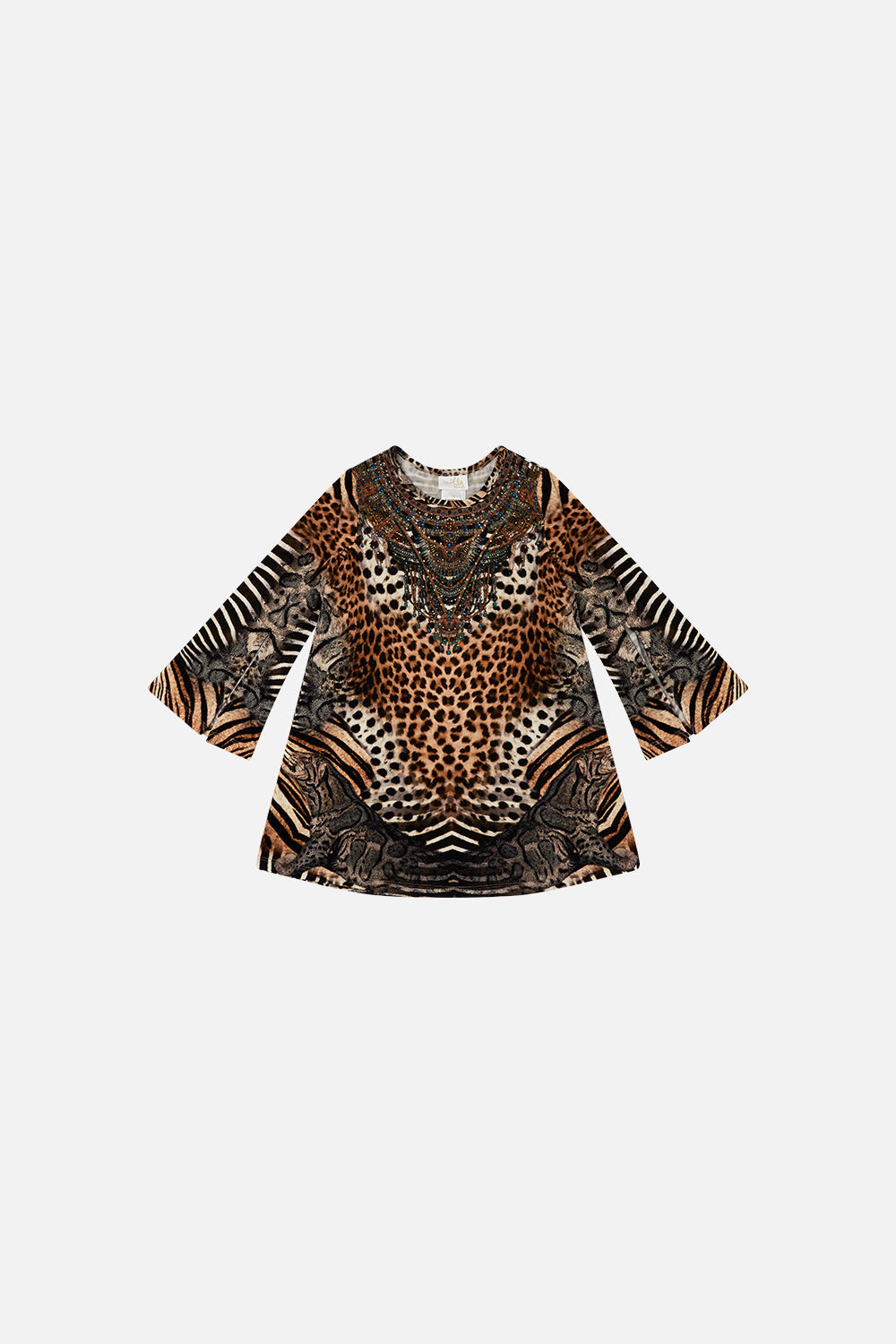 KIDS FLARE SLEEVE JERSEY DRESS 12-14 FOR THE LOVE OF LEO