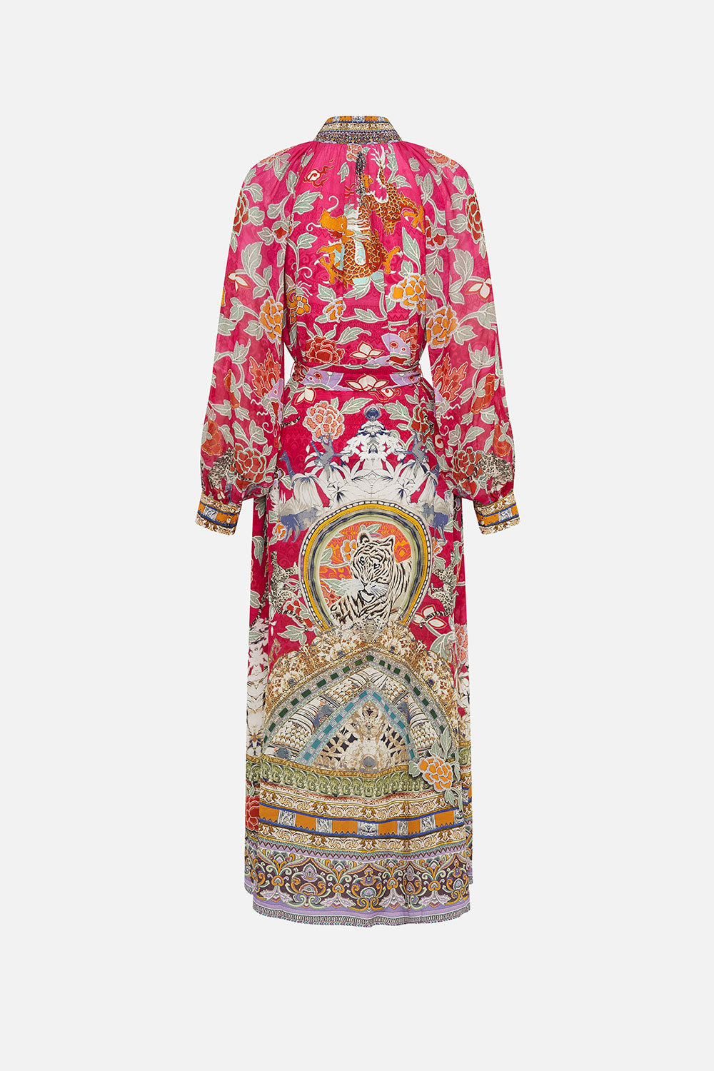 RAGLAN SLEEVE MIDI SHIRT DRESS TASTE OF TWILIGHT