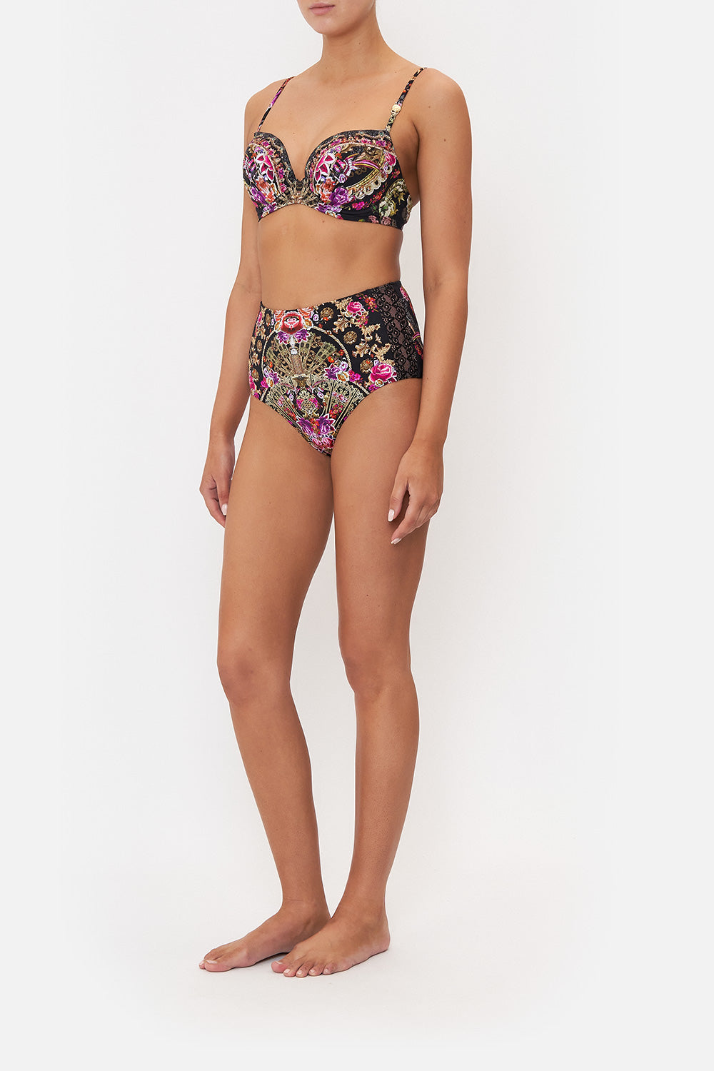 HIGH WAISTED PANT WITH TRIM DANCE WITH DUENDE