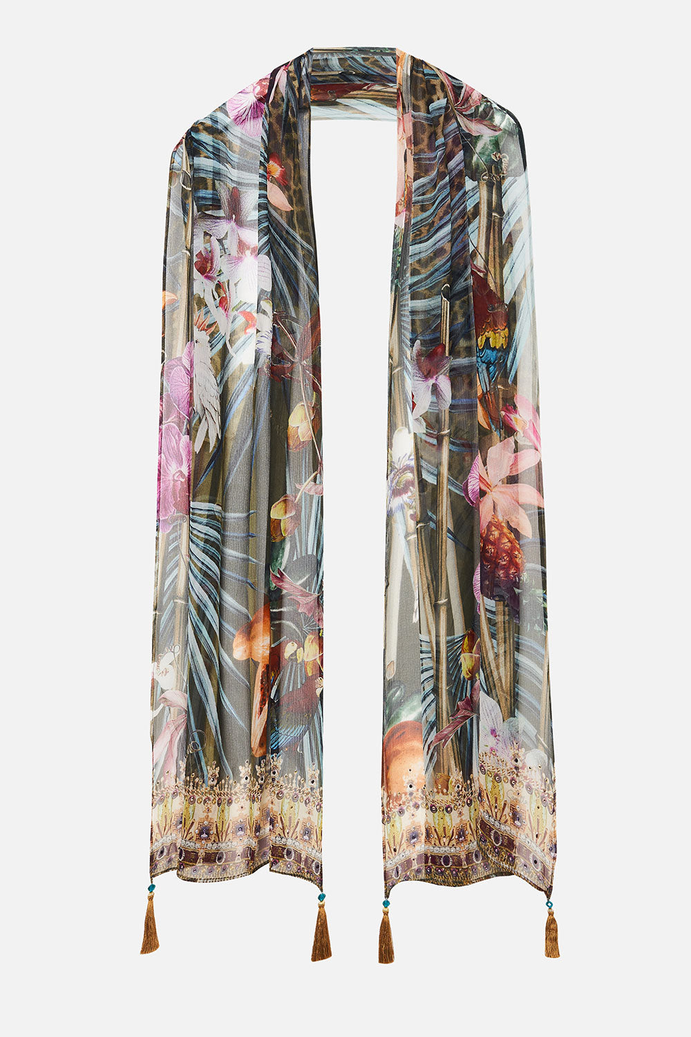 LONG SCARF PASSPORT TO PARADISE