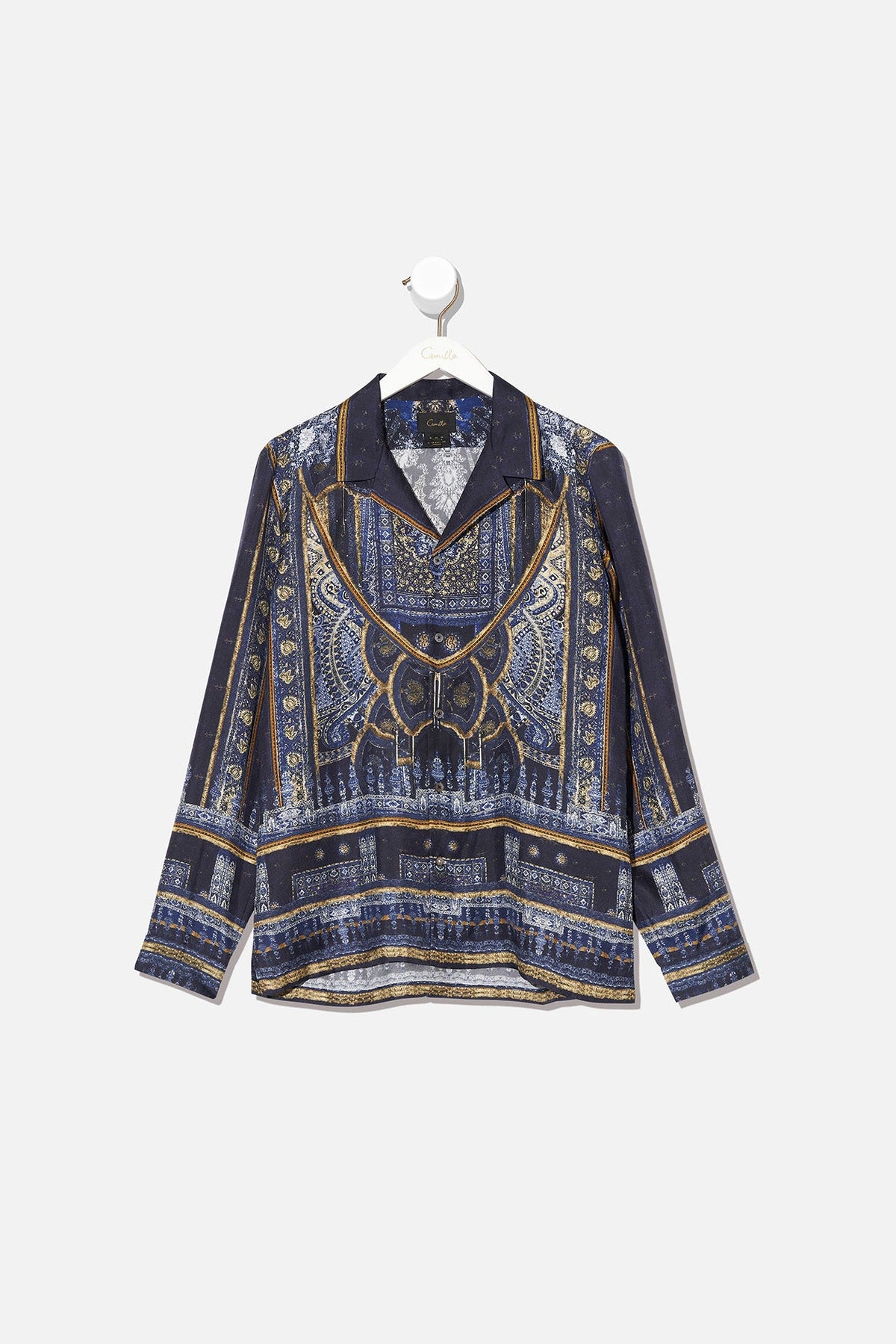 LONG SLEEVE CAMP COLLARED SHIRT FOREVER FAMILY