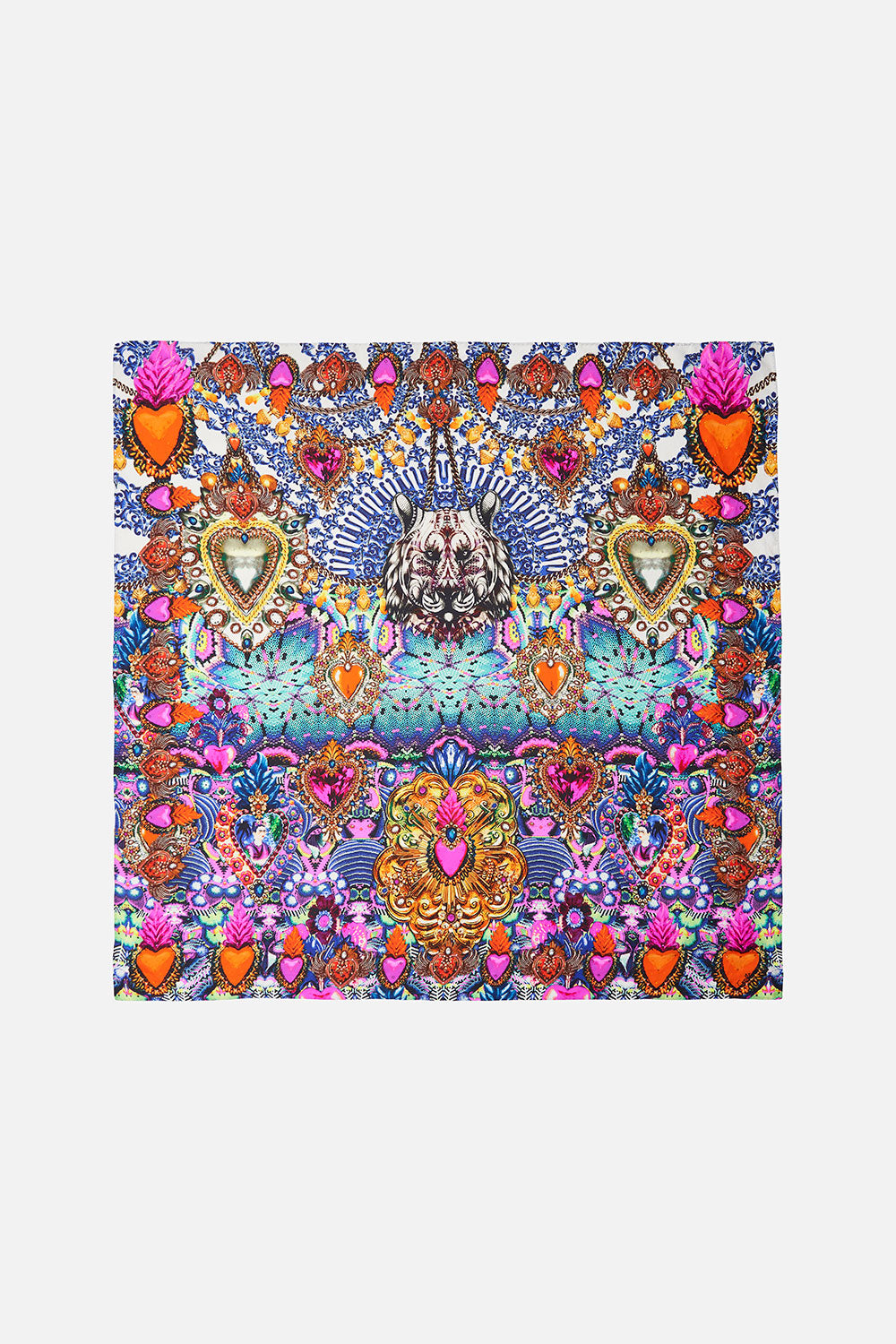 LARGE SQUARE SCARF LUCKY CHARMS