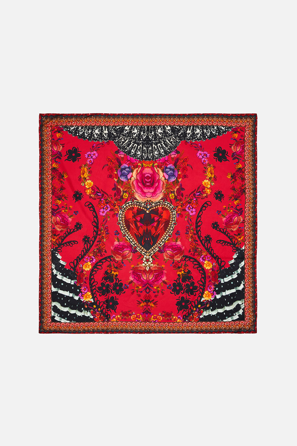 LARGE SQUARE SCARF VIEW FROM THE VEIL