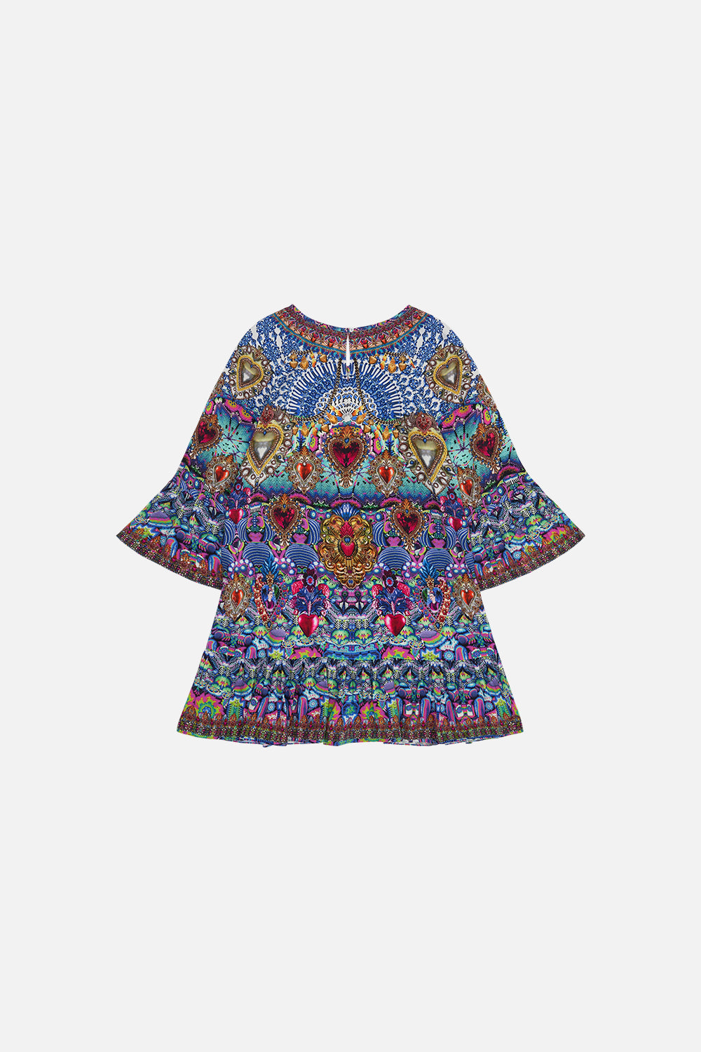 KIDS A-LINE GATHERED DRESS 4-10 LUCKY CHARMS