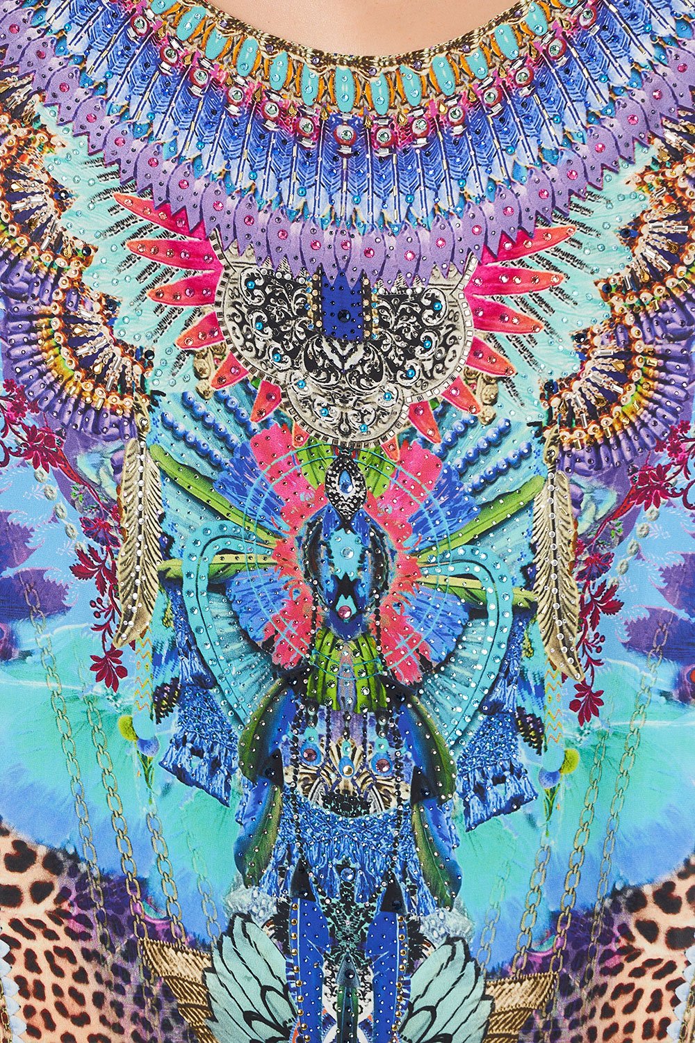 ROUND NECK KAFTAN BASILICA BEAUTY