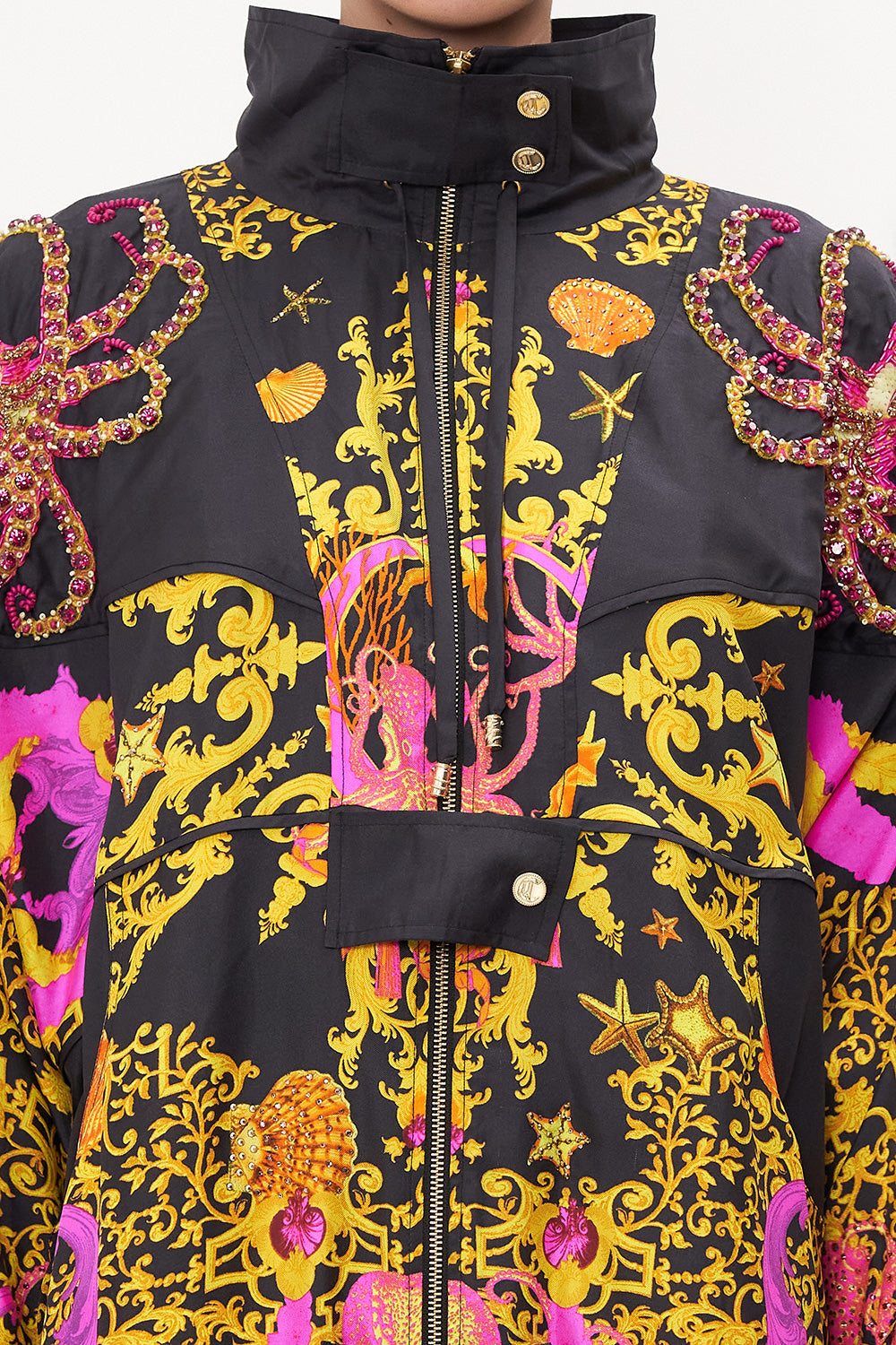 PANELLED YOKE PARKA OCTOPIA