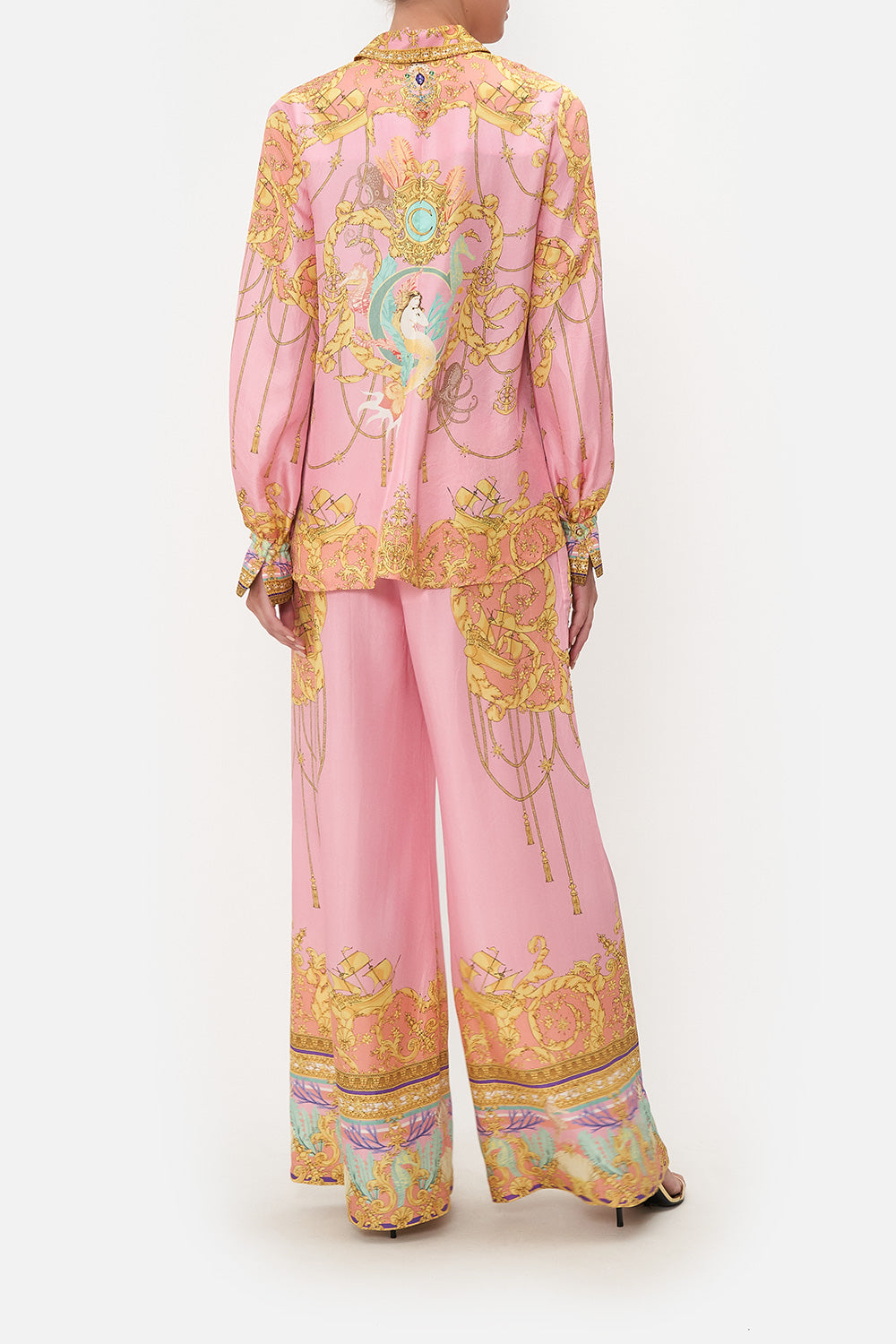 CURVED COLLAR BLOUSE MERMAID MOTEL