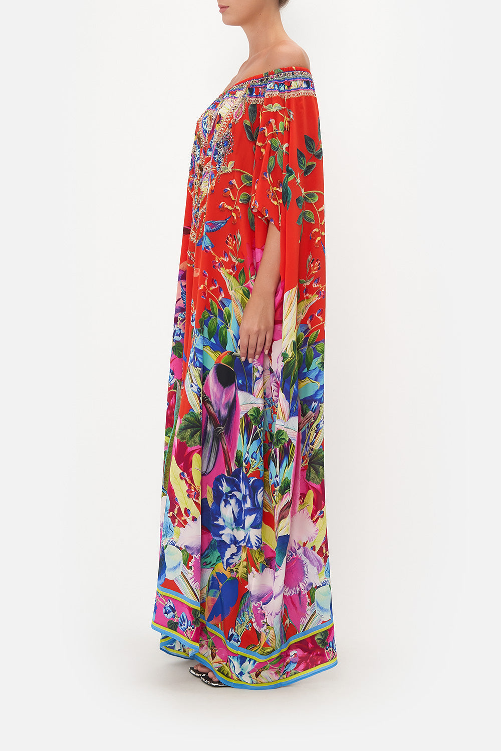 OFF SHOULDER KAFTAN BIRDS OF A FEATHER